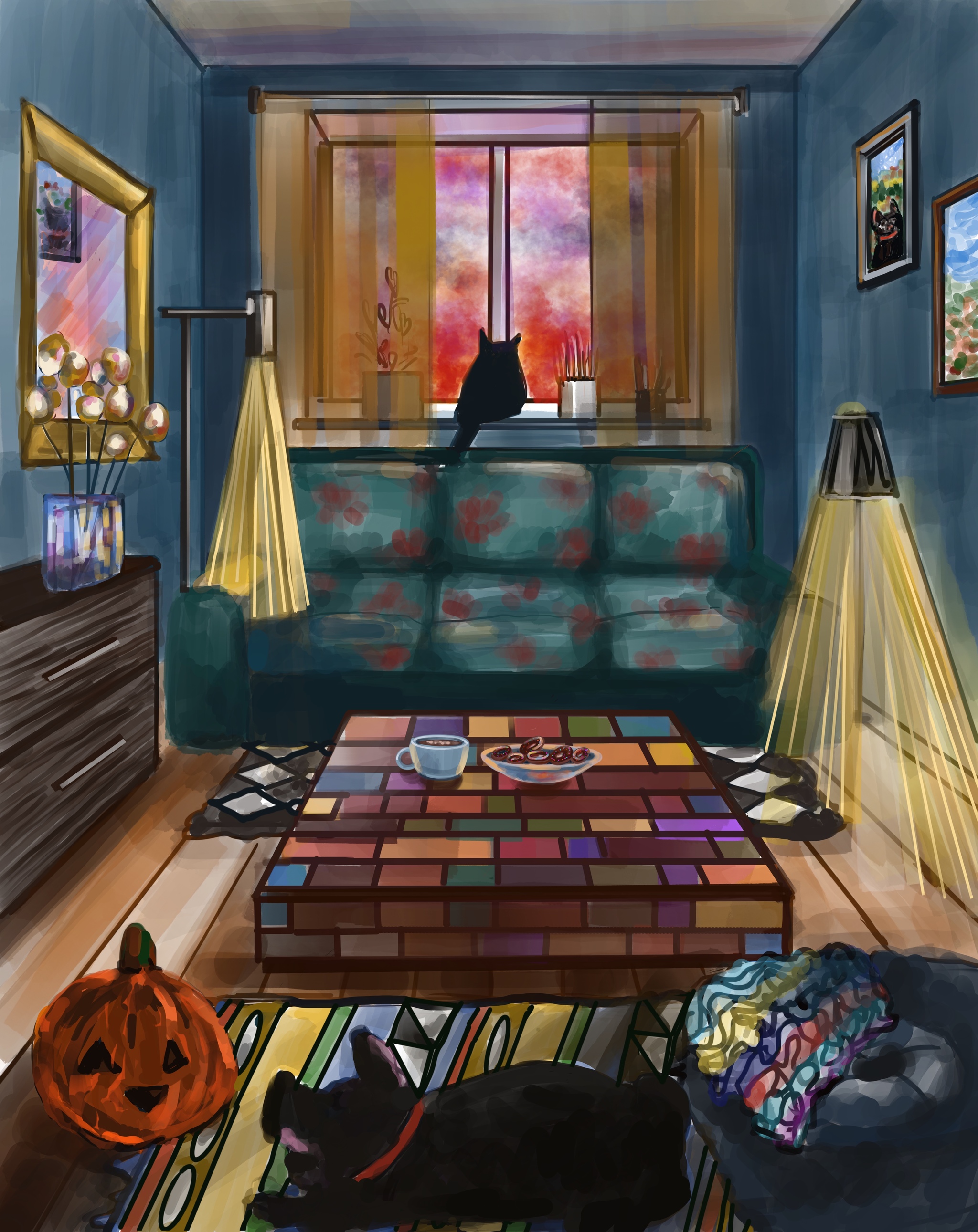 Helloween - My, Procreate, Interior