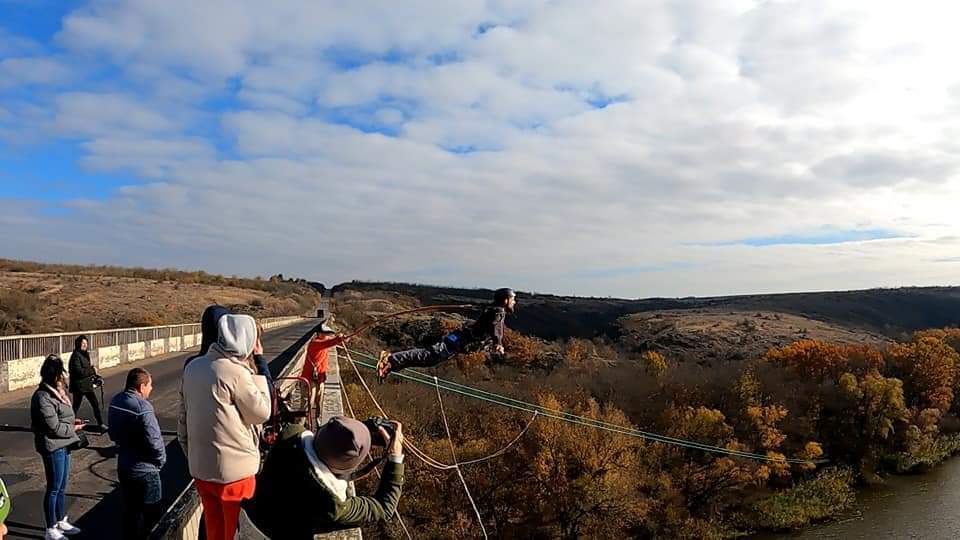 Ropejumping | - My, Rope jumping, Ropejump, , Bounce, Extreme, Extreme, Mykolaiv Oblast, Nikolaev, Bridge, Sport X, Longpost, Video