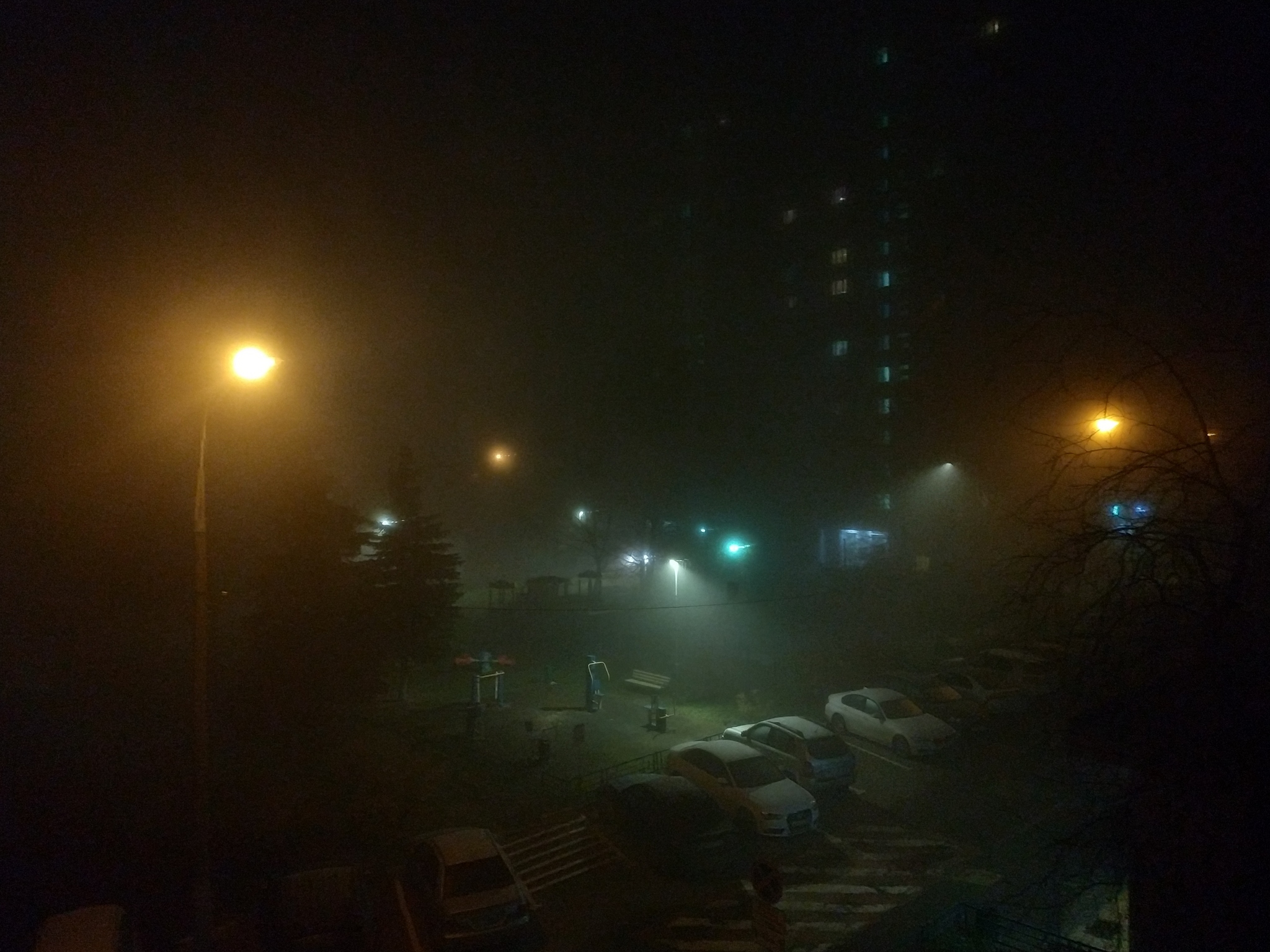 As in milk - Fog, Milk, Moscow, Mobile photography