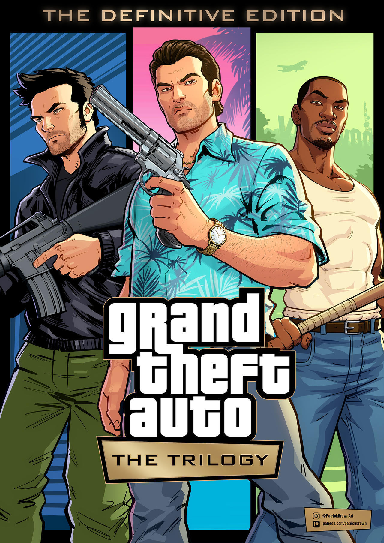 Надеемся на нормальный ремейк - GTA: San Andreas, GTA Vice City, GTA 3, GTA, Игры, Арт, Patrick Brown