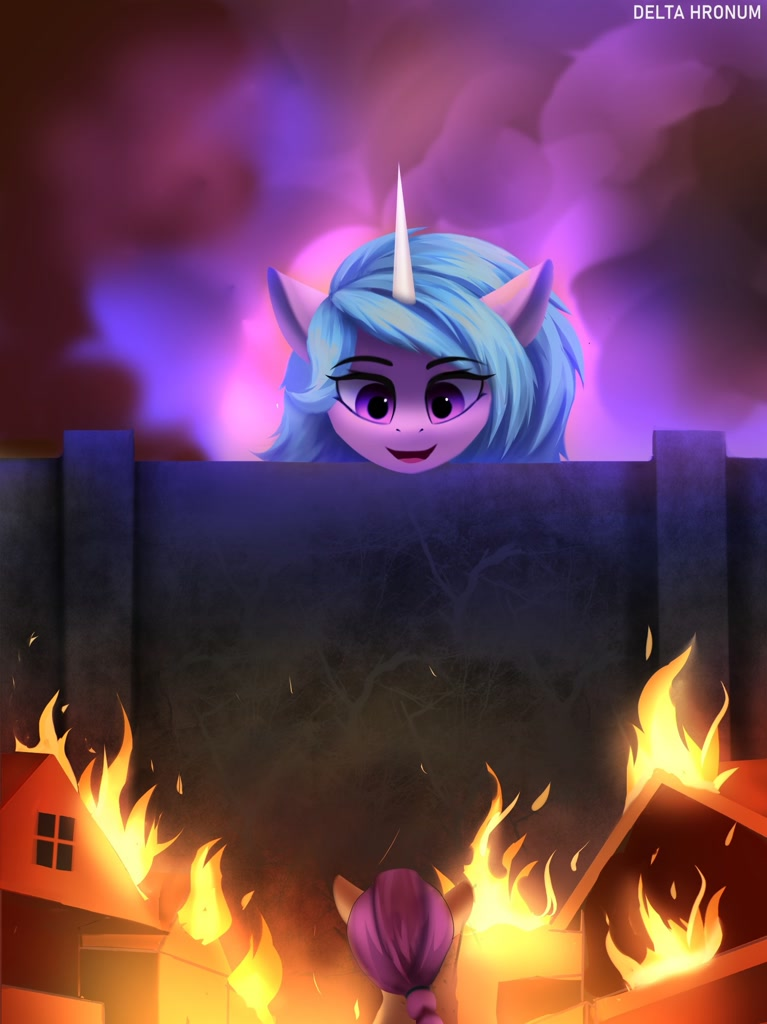 Attack on Izzy - My Little Pony, Izzy Moonbow, Sunny Starscout, Кроссовер, Атака Титанов