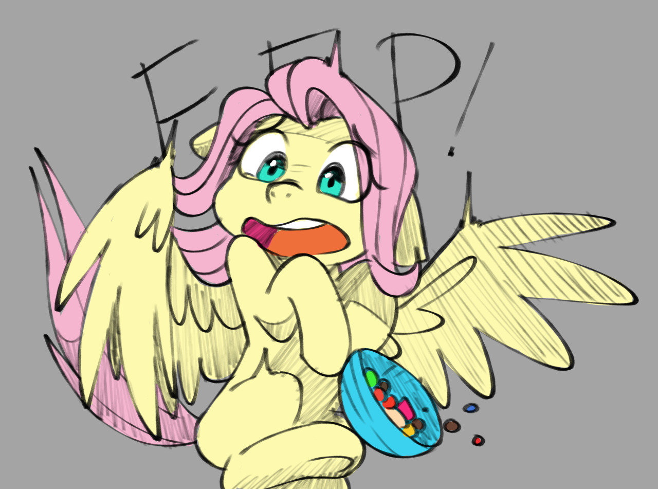 The fright - My little pony, Fluttershy, Doodle-Mark