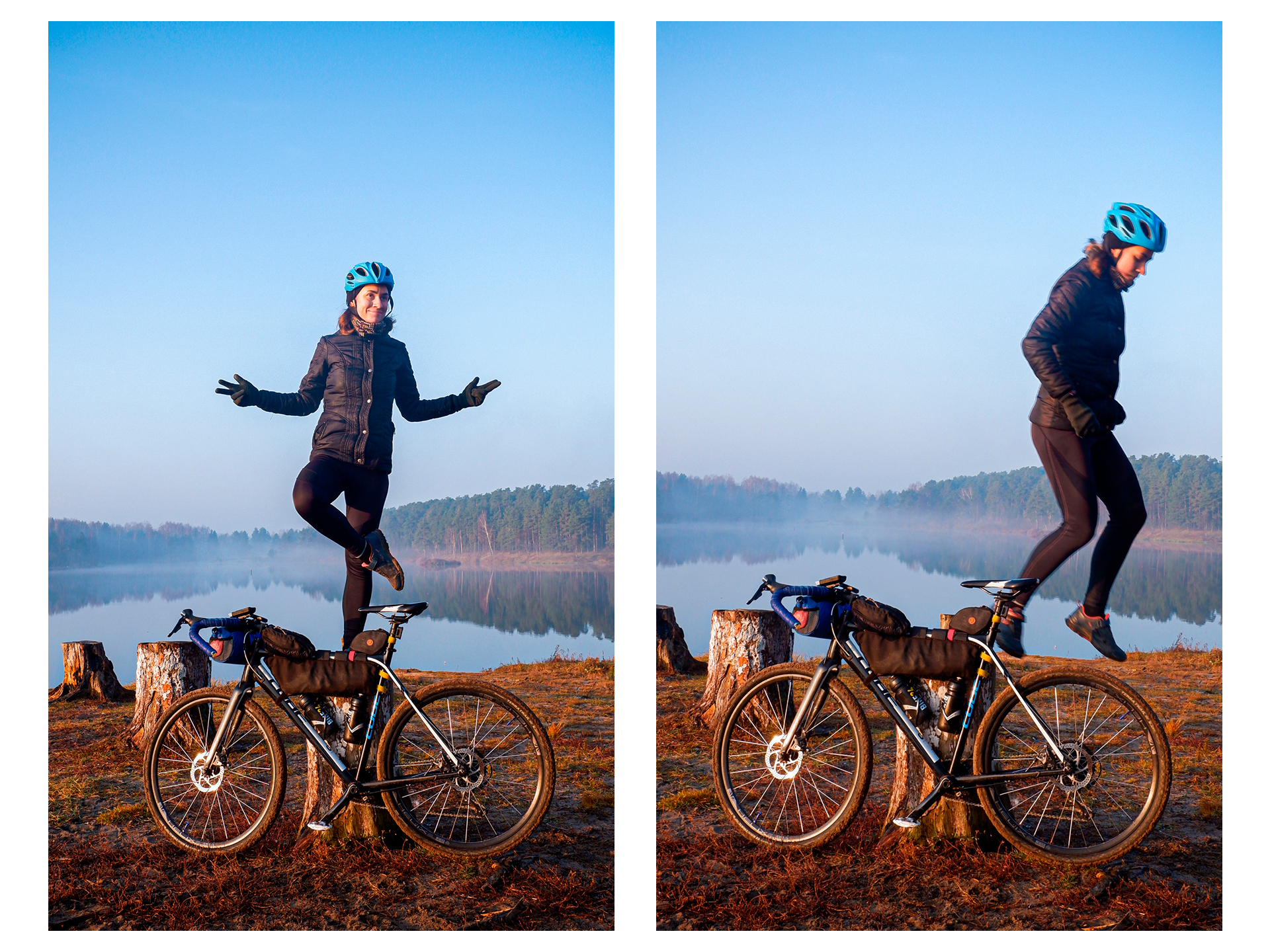 Cycling along the Nerskaya River - My, Bike ride, A bike, Moscow region, The photo, Forest, Autumn, Longpost