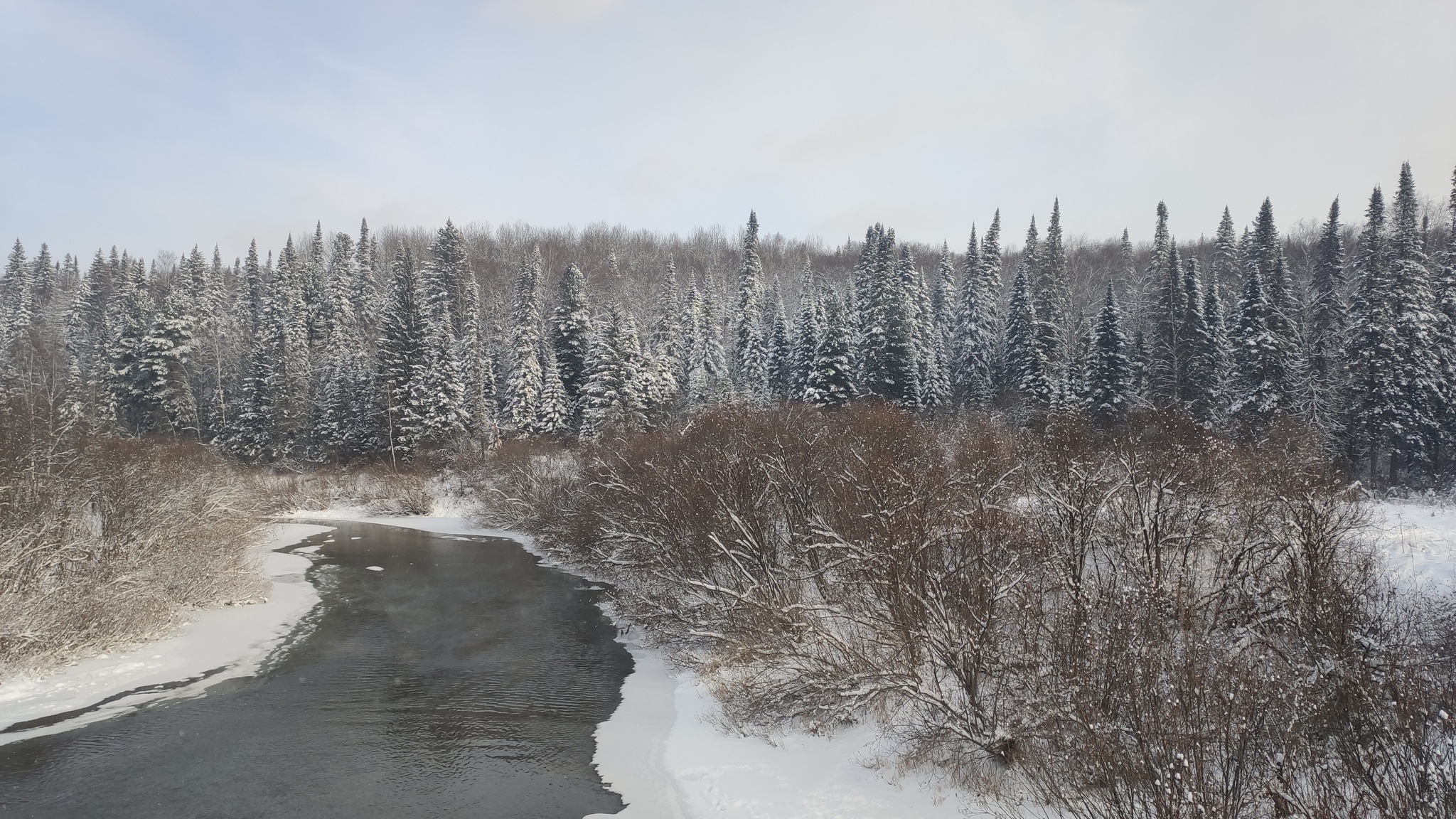 Winter is great!!! - My, The nature of Russia, Siberia, River, Snow