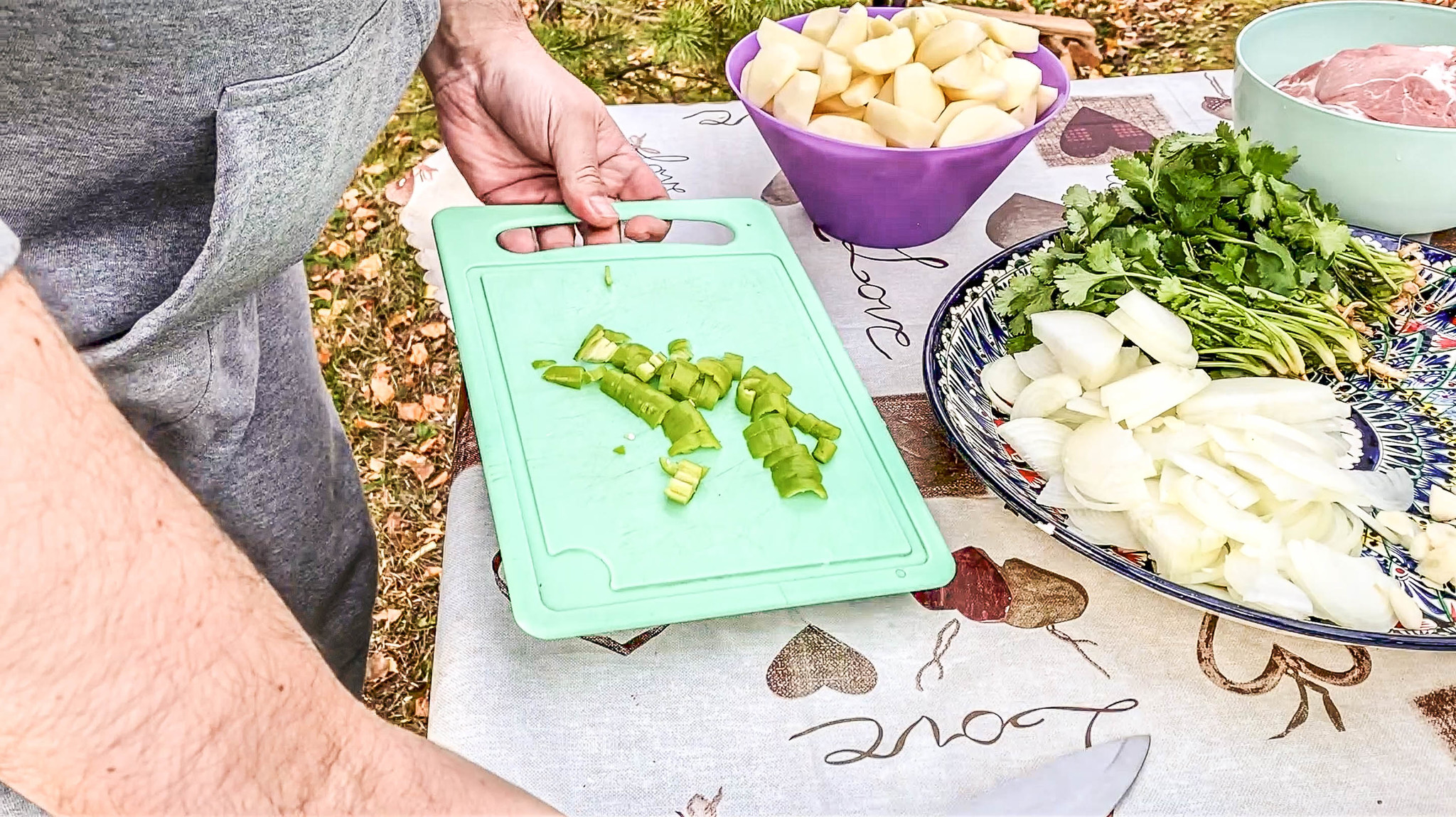 Ojakhuri - the best potato and meat dish | - My, Food, Recipe, Video recipe, Georgian cuisine, Ojahuri, Kazan, Jafar, Yamal, Video, Longpost