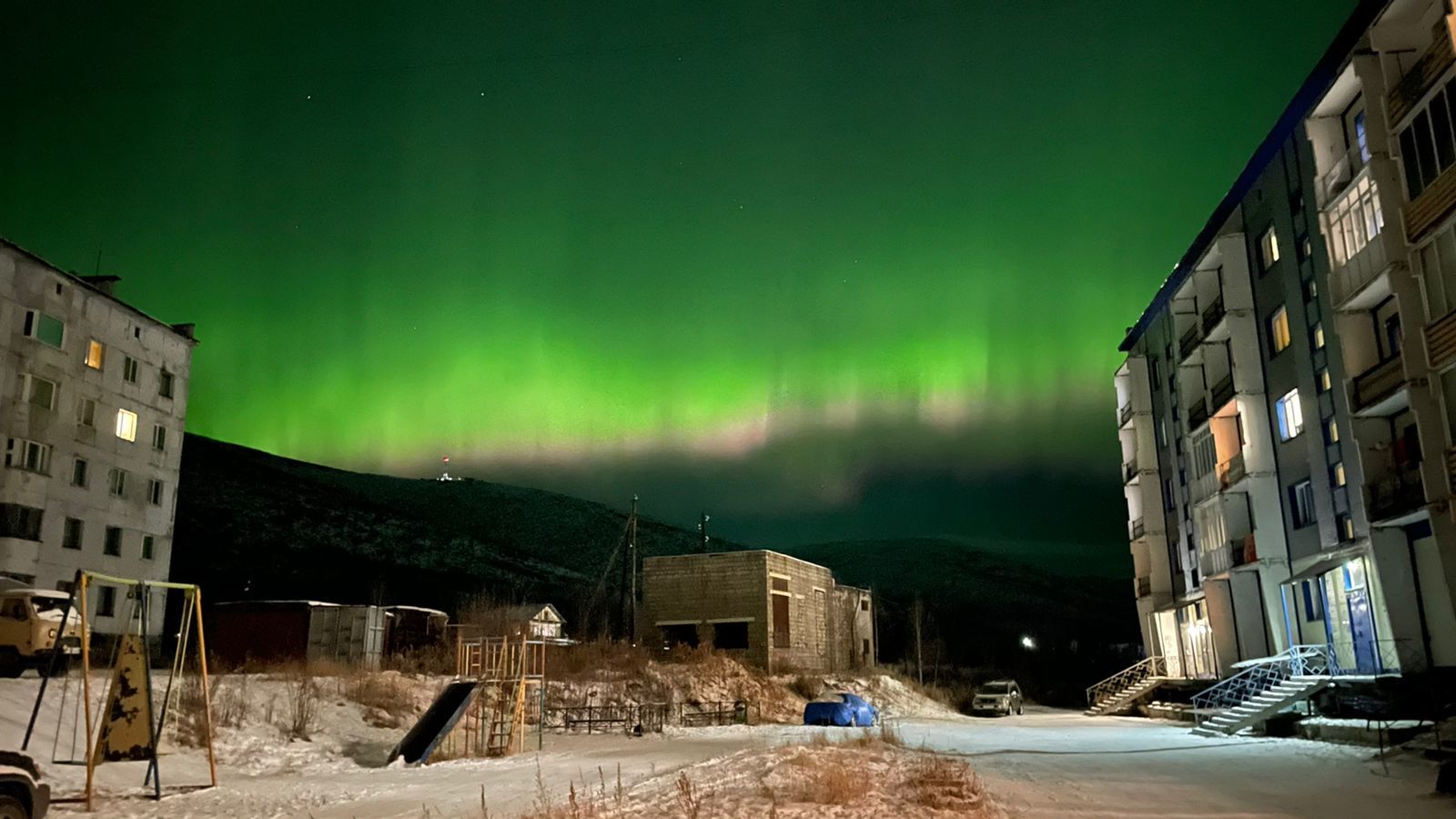 Northern lights in the Magadan region - Magadan Region, Polar Lights, The nature of Russia, Longpost