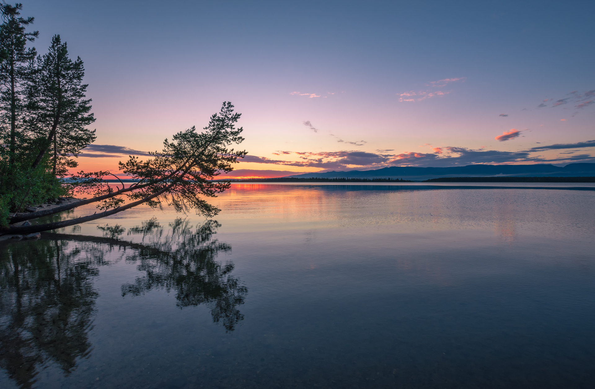 Summer Imandra - My, Lake Imandra, Shore, Lake, Apatity, Sunset, Kola Peninsula, Murmansk region, Nikon, Landscapes, Landscape