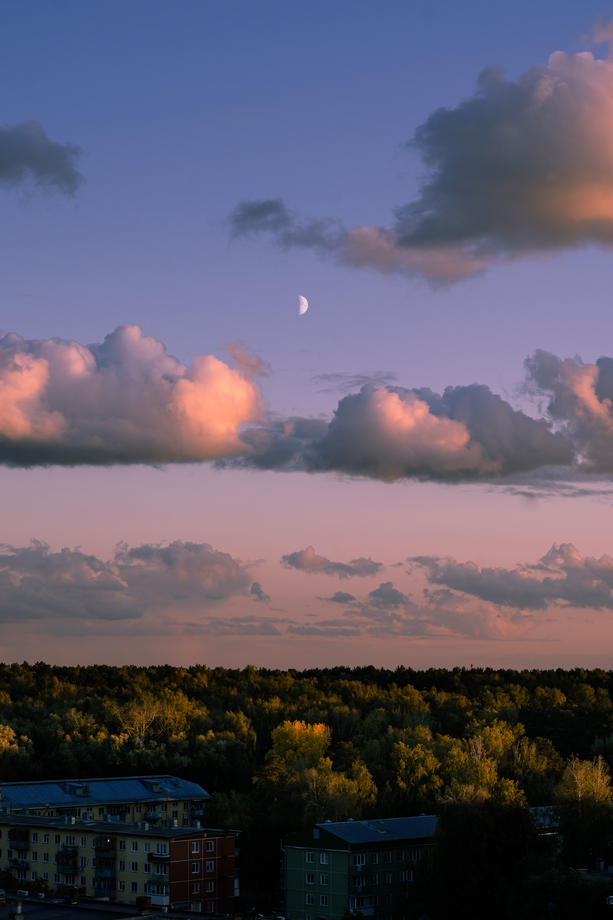 Above Akademgorodok - My, The photo, Novosibirsk, Clouds