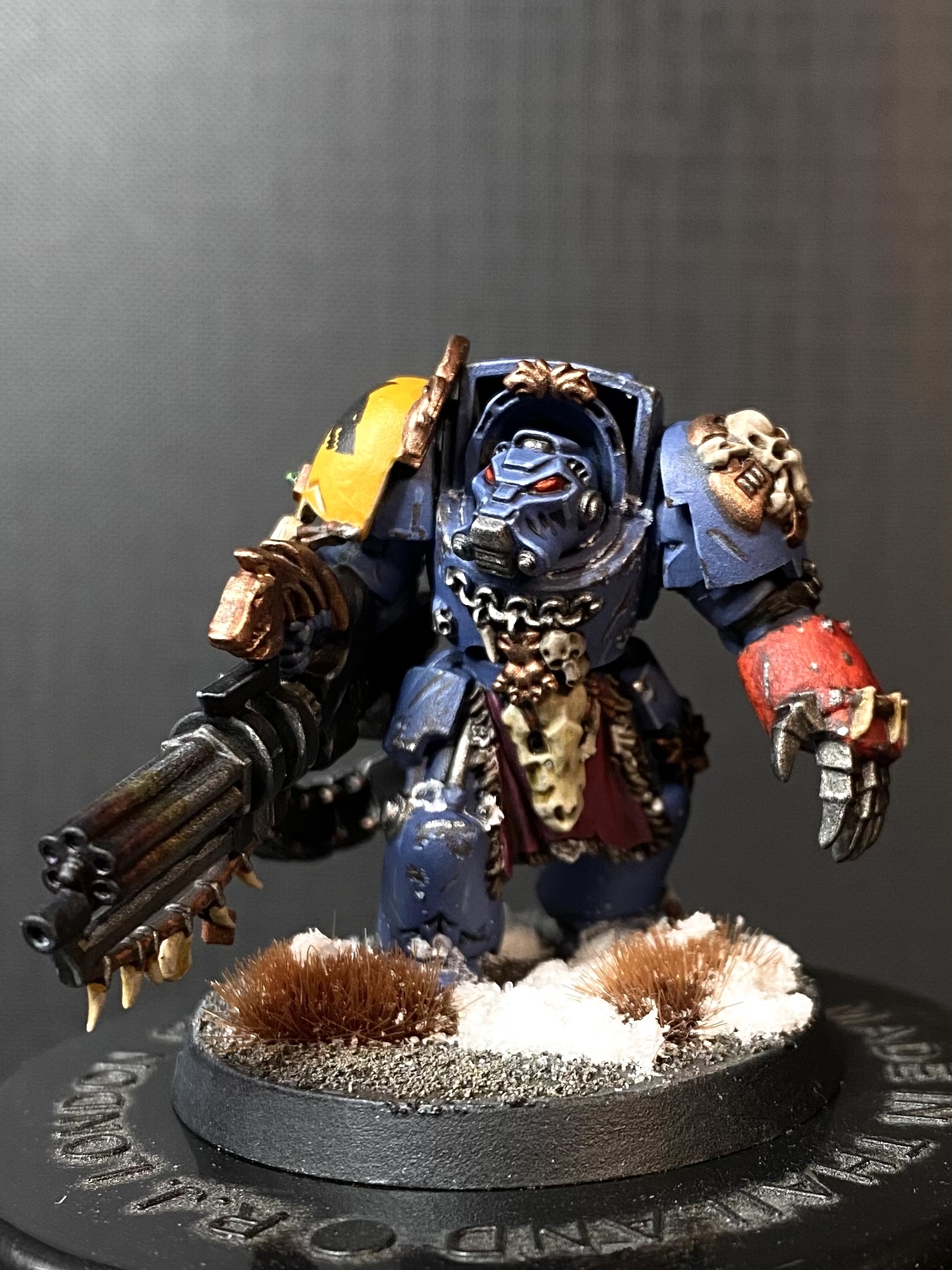 Wolf fire support, if anything, it can tear off the face - My, Warhammer 40k, Warhammer, Wh miniatures, Wh painting, Longpost