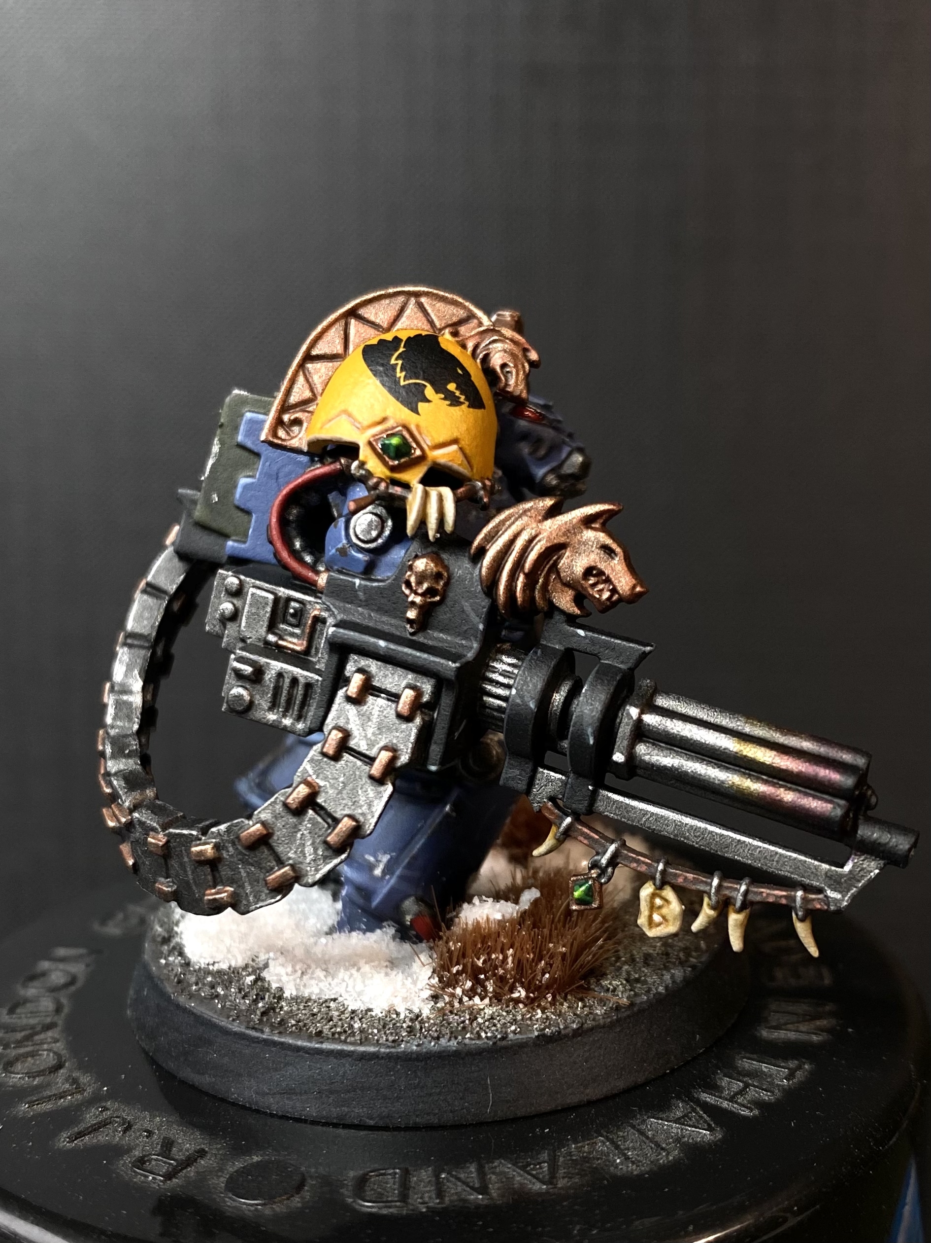 Wolf fire support, if anything, it can tear off the face - My, Warhammer 40k, Warhammer, Wh miniatures, Wh painting, Longpost