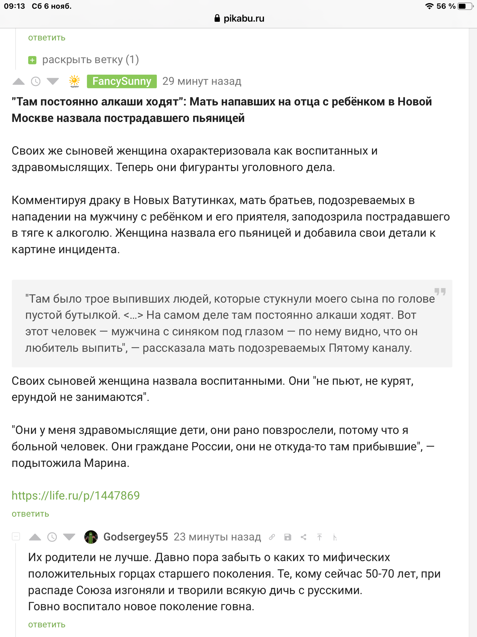 Ответ на пост «Адвокат задержанных за драку в Новой Москве сообщил об их версии событий» - Моё, Ответ на пост, Воспитание, Безнаказанность, Дети, Подростки, Нацменьшинства, Длиннопост, Негатив