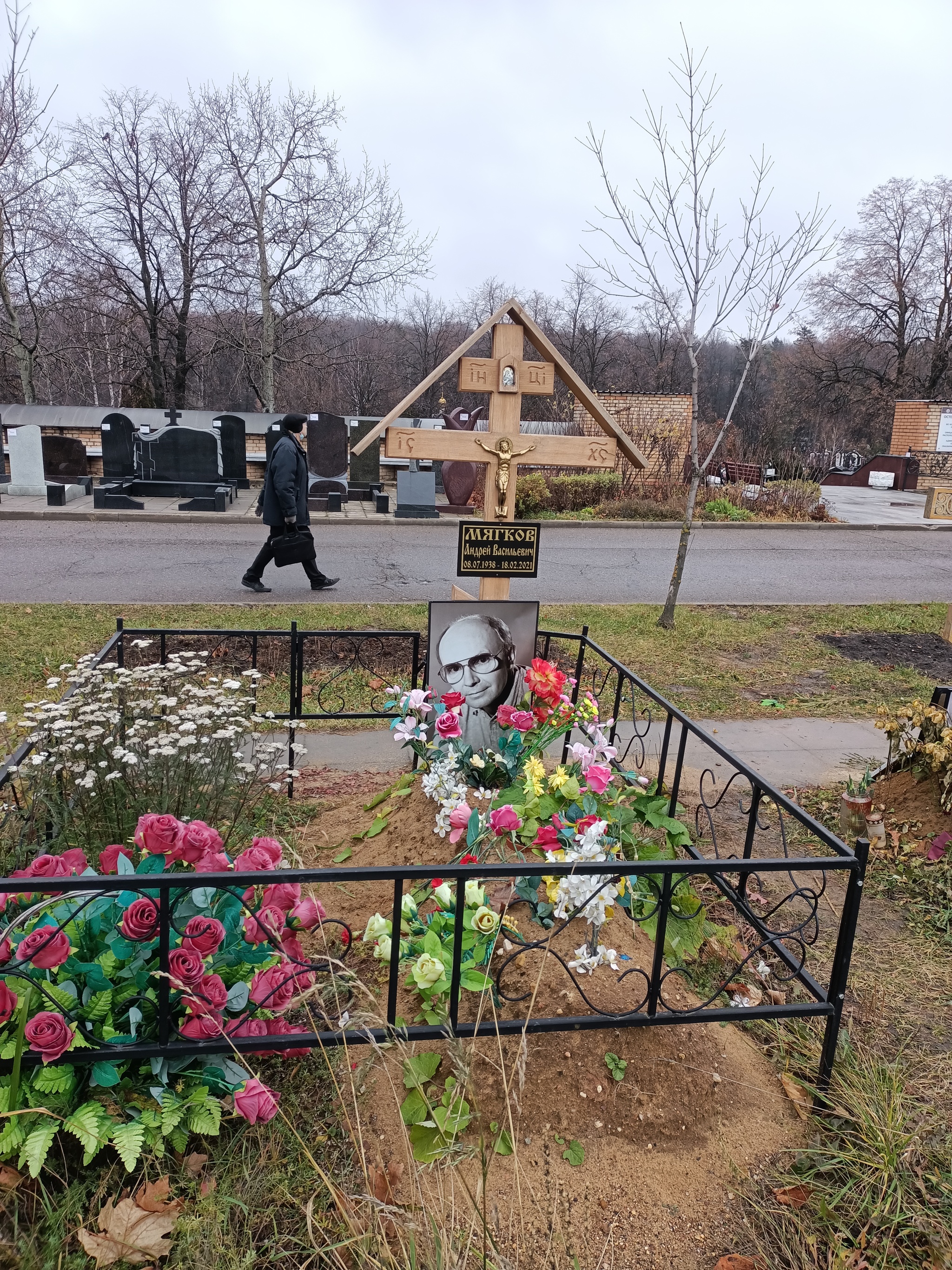 Graves of famous people. (Troekurovskoye cemetery) part 3 - My, Cemetery, To be remembered, Memory, Andrey Myagkov, Longpost, Valentin Gaft, Vasily Stalin, Boris Klyuev, Igor Kvasha, Victor Proskurin, Georgy Grechko, Sergey Mavrodi