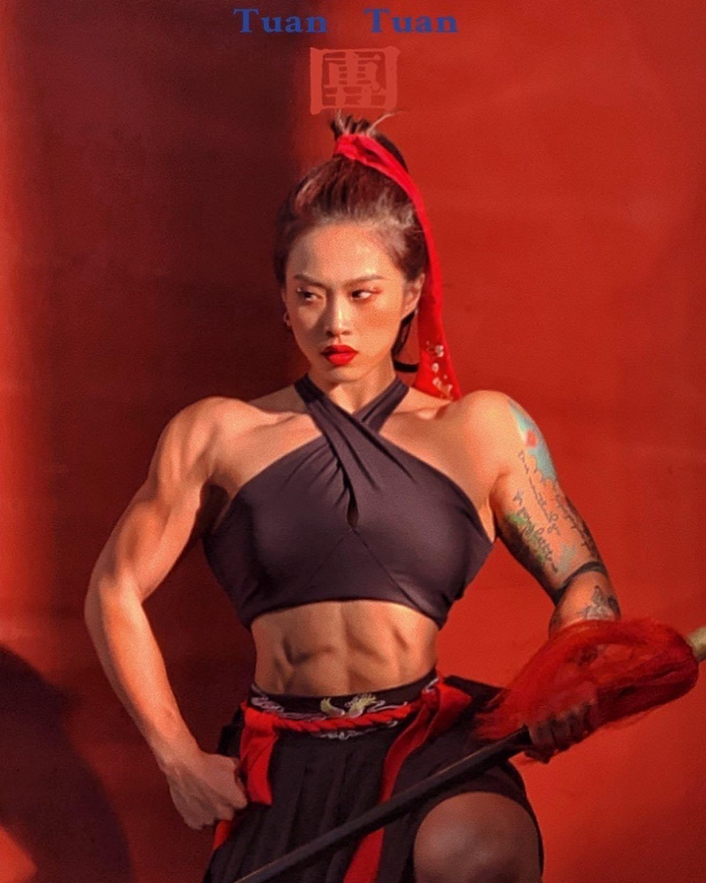 Jessica Shen (@tuan_tuans) - Strong girl, Sports girls, Bodybuilders, Body-building, Girls, Azitka, Video, Longpost