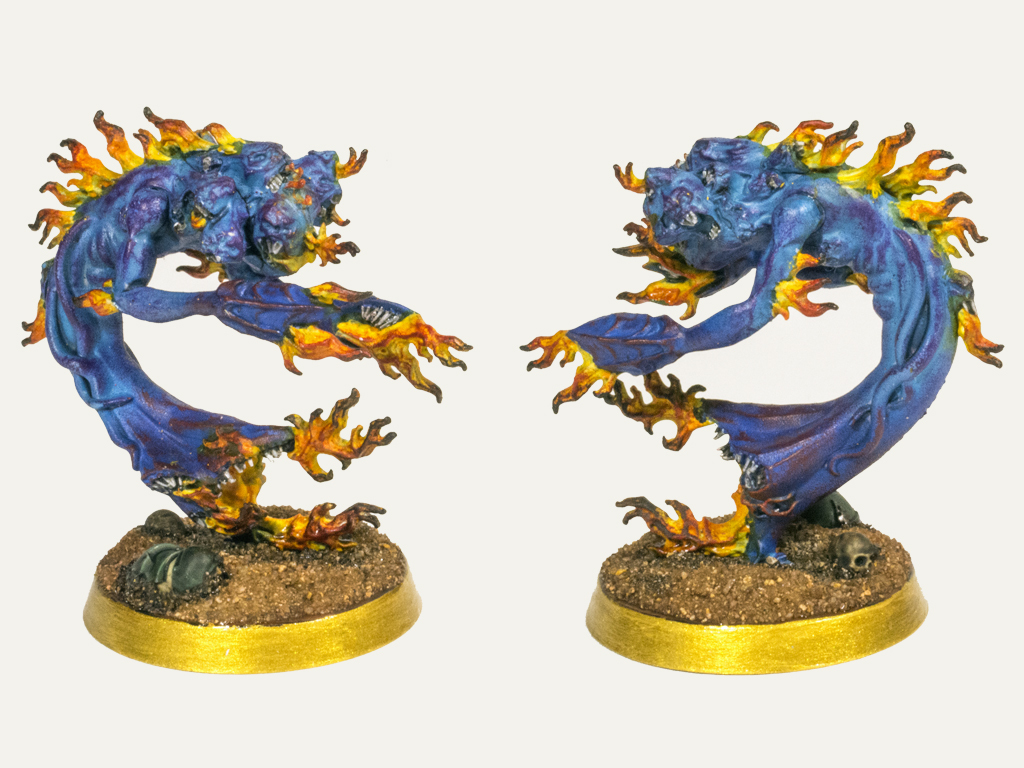 Tzeentch Flamers - My, Warhammer 40k, Wh miniatures, Chaos, Tzeentch, Miniature, Painting, Hobby, Longpost