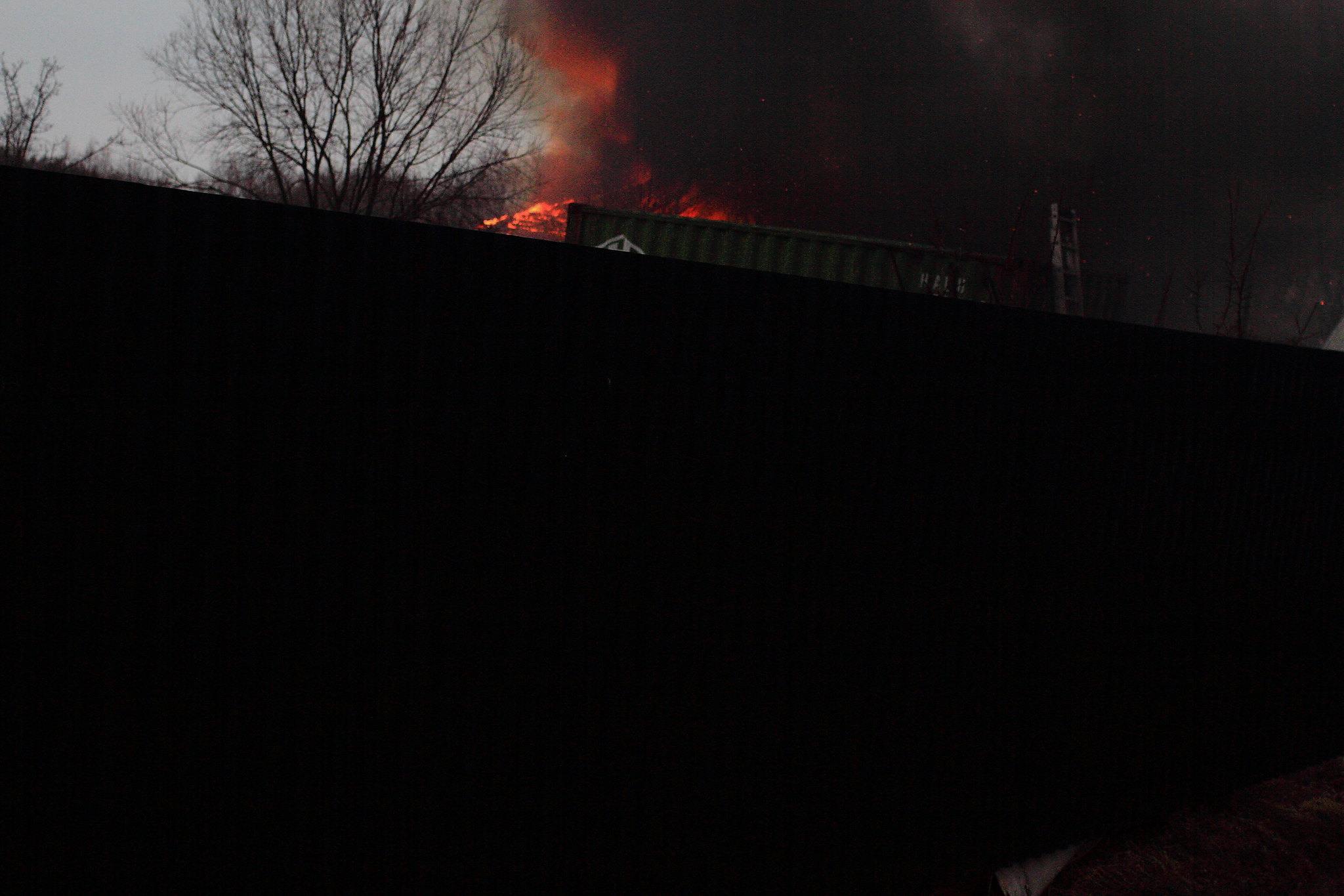 The neighbor's house burned down. sad sadness - My, Nightmare, House, Longpost