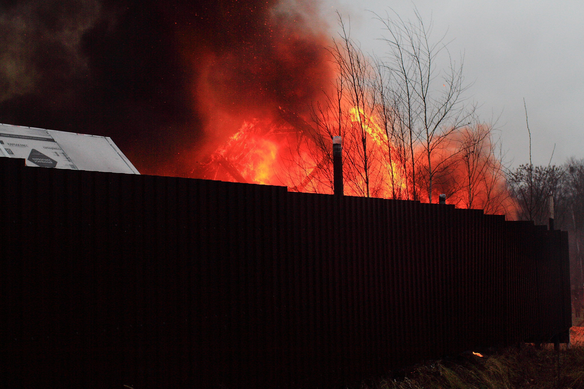 The neighbor's house burned down. sad sadness - My, Nightmare, House, Longpost