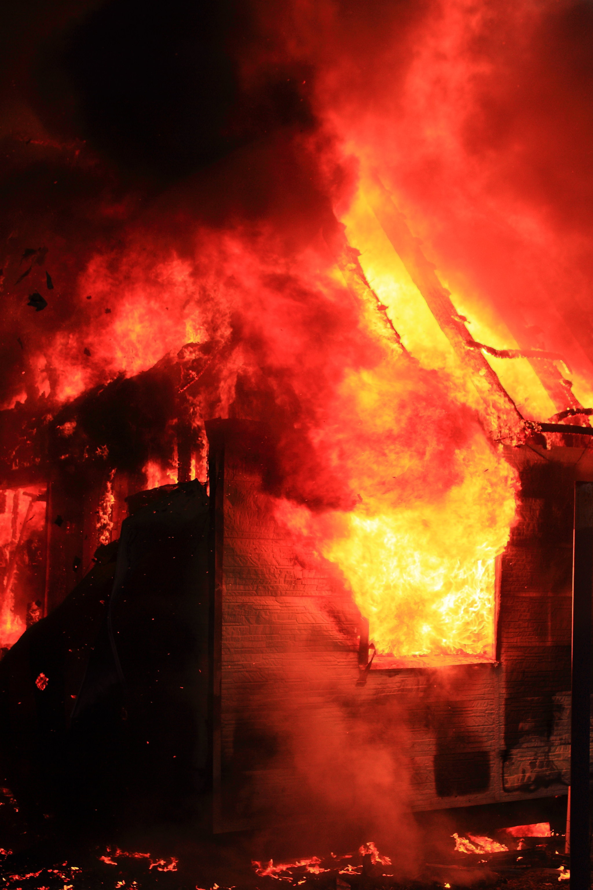 The neighbor's house burned down. sad sadness - My, Nightmare, House, Longpost