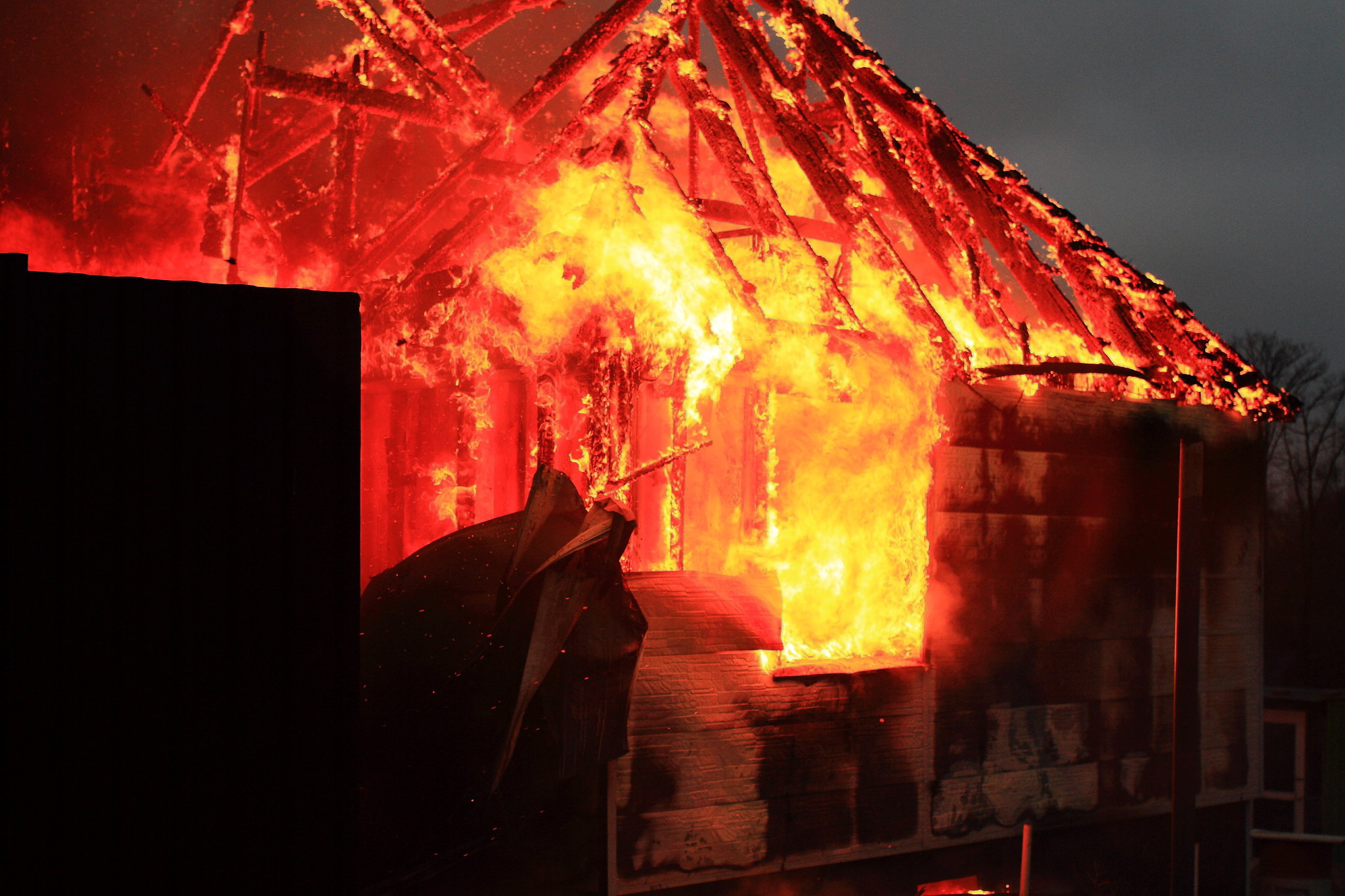 The neighbor's house burned down. sad sadness - My, Nightmare, House, Longpost