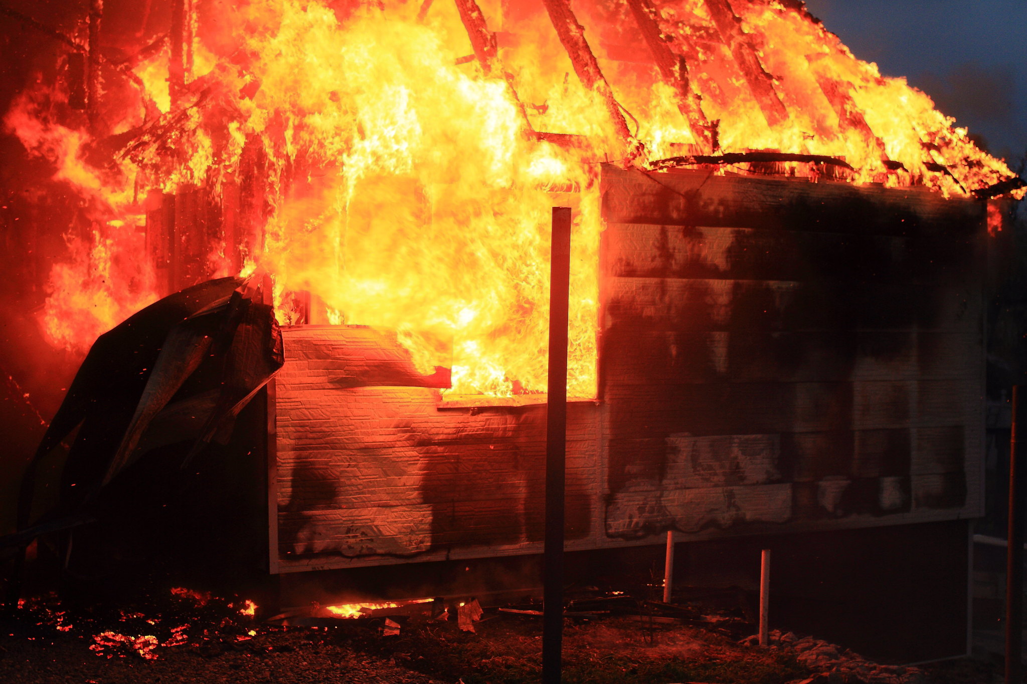 The neighbor's house burned down. sad sadness - My, Nightmare, House, Longpost