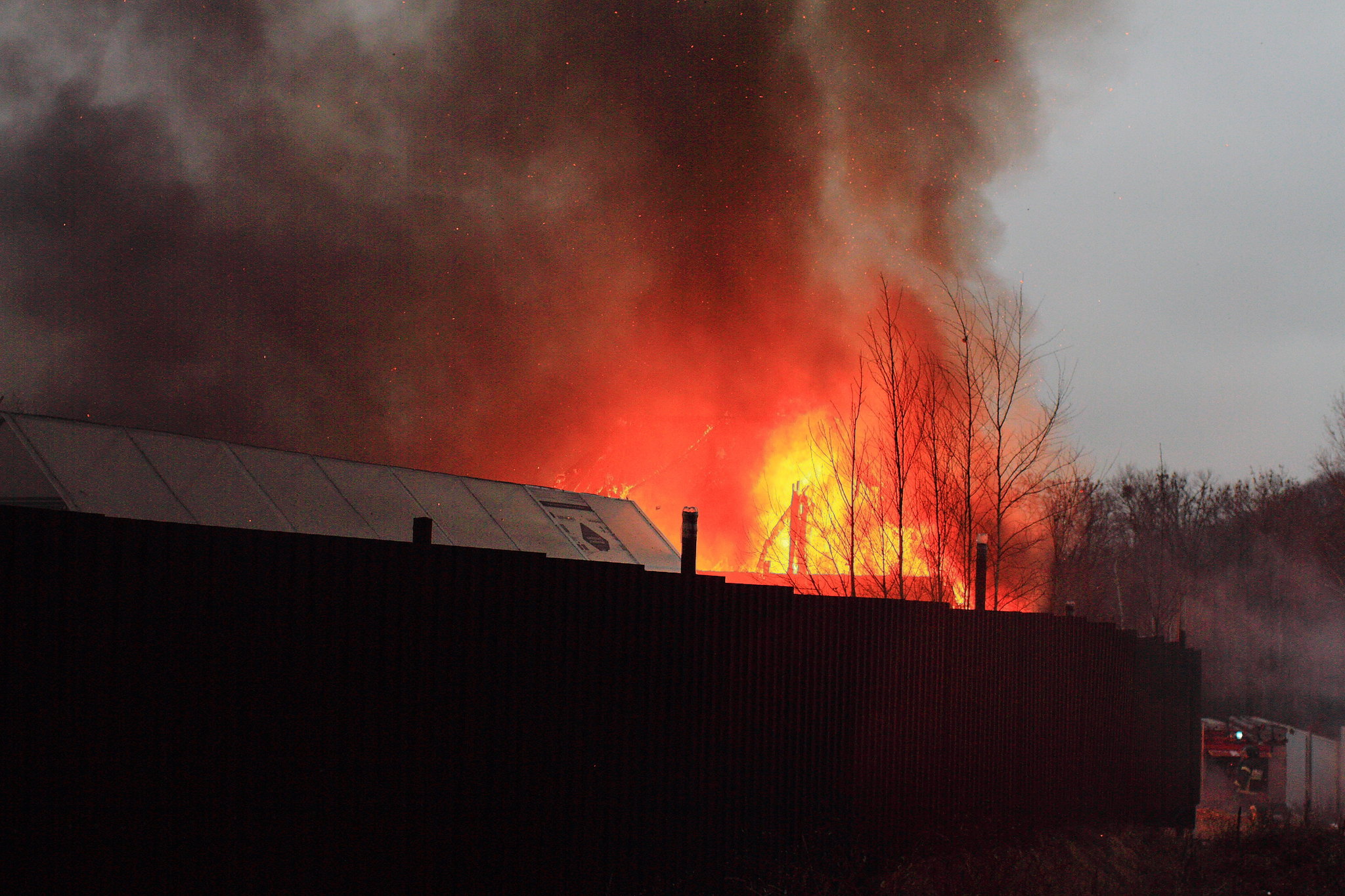 The neighbor's house burned down. sad sadness - My, Nightmare, House, Longpost