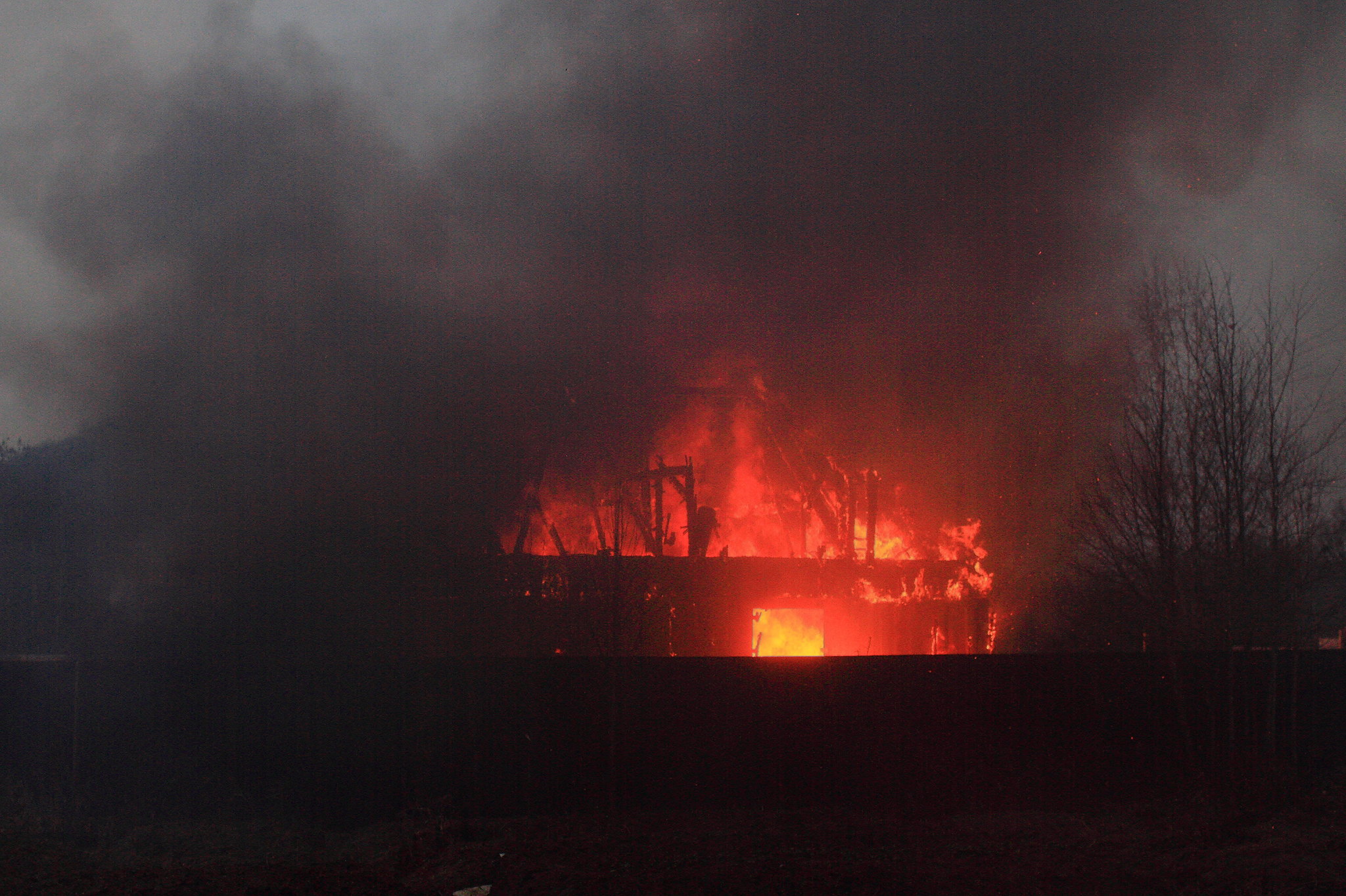 The neighbor's house burned down. sad sadness - My, Nightmare, House, Longpost