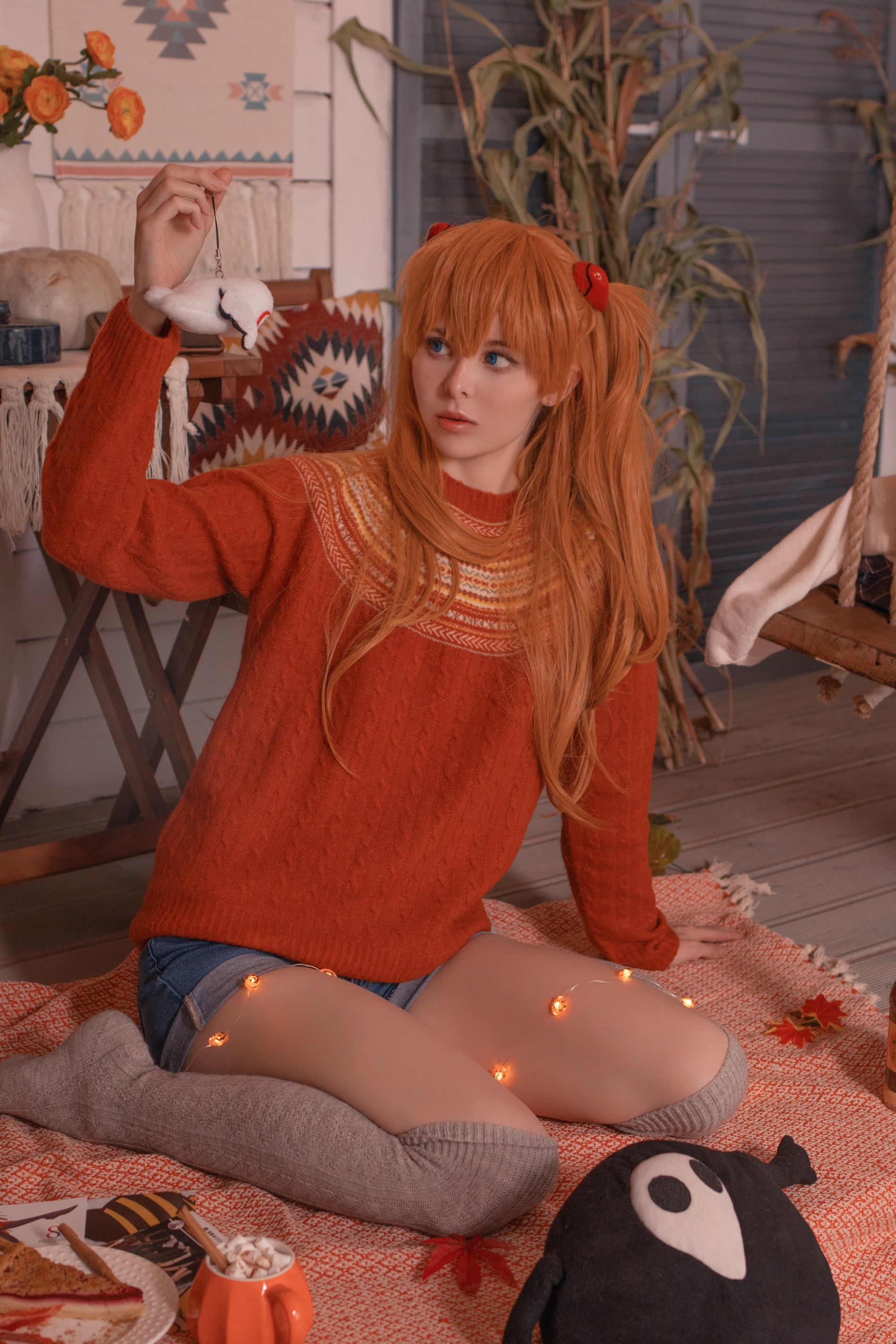 Halloween Asuka Langley Soryu - NSFW, Cosplay, Girls, Erotic, Evangelion, Asuka langley, Longpost, Anime, Repeat