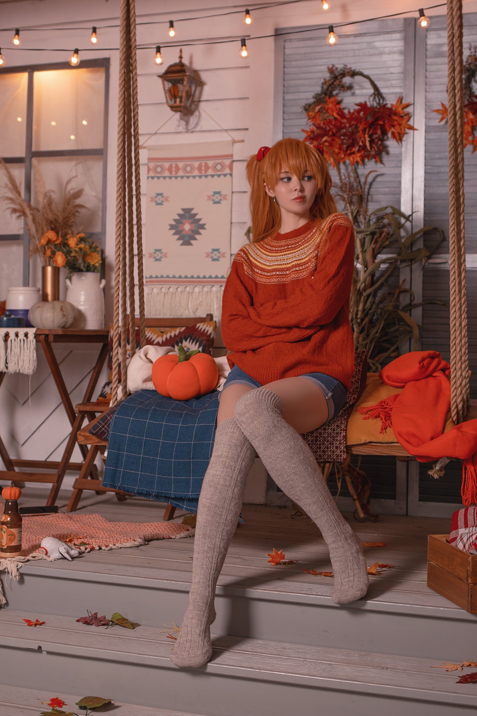 Halloween Asuka Langley Soryu - NSFW, Cosplay, Girls, Erotic, Evangelion, Asuka langley, Longpost, Anime, Repeat