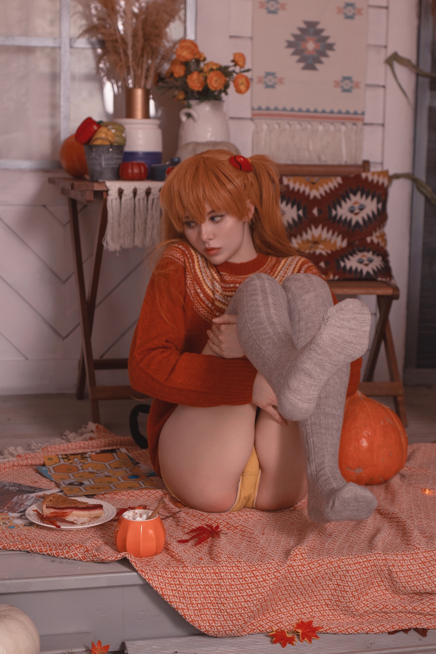 Halloween Asuka Langley Soryu - NSFW, Cosplay, Girls, Erotic, Evangelion, Asuka langley, Longpost, Anime, Repeat