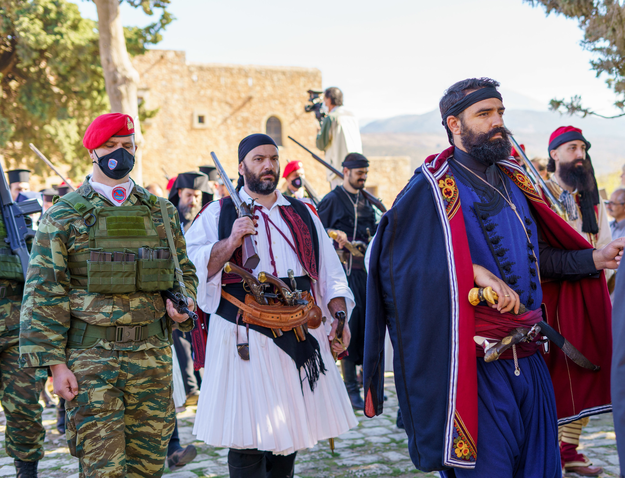 155th Anniversary of the Genocide of Arkadi Monastery - My, Monastery, Genocide, Church, Crete, Greece, Rethymnon, Video, Longpost