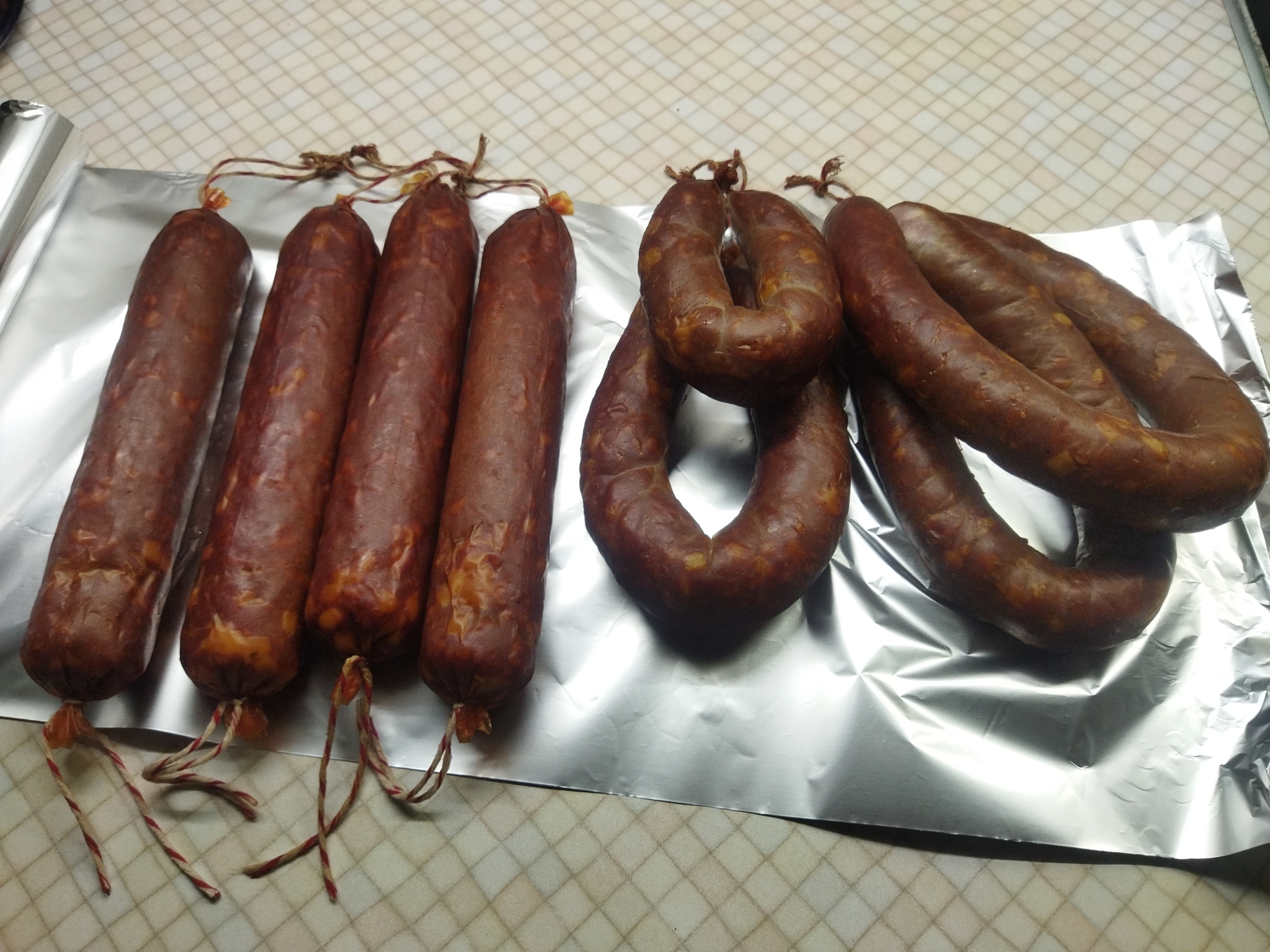 Sausage Krakow non-canonical... - My, Homemade sausage, Krakow sausage, Recipe, Slicing, Video, Longpost