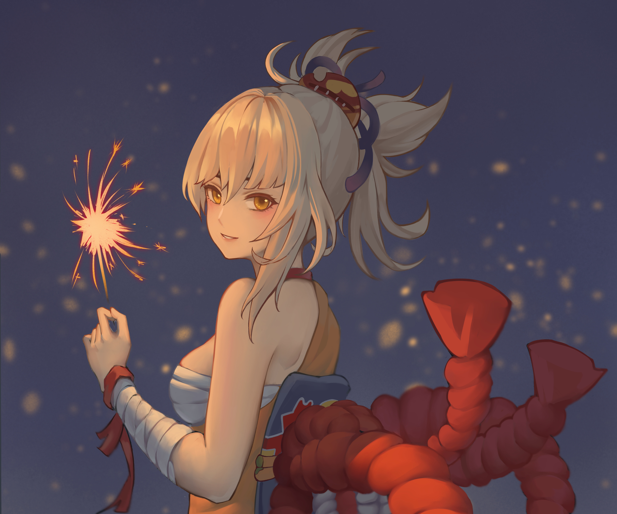 The Queen of Fireworks - Anime art, Genshin impact, Yoimiya