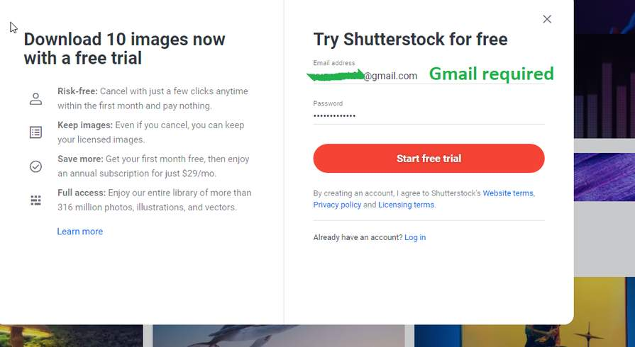 Free Shutterstock for 1 month (10 infinite images) - Freebie, Is free, Life hack, Services, The ways, Shutterstock, Images, Purchase, Subscription, Longpost