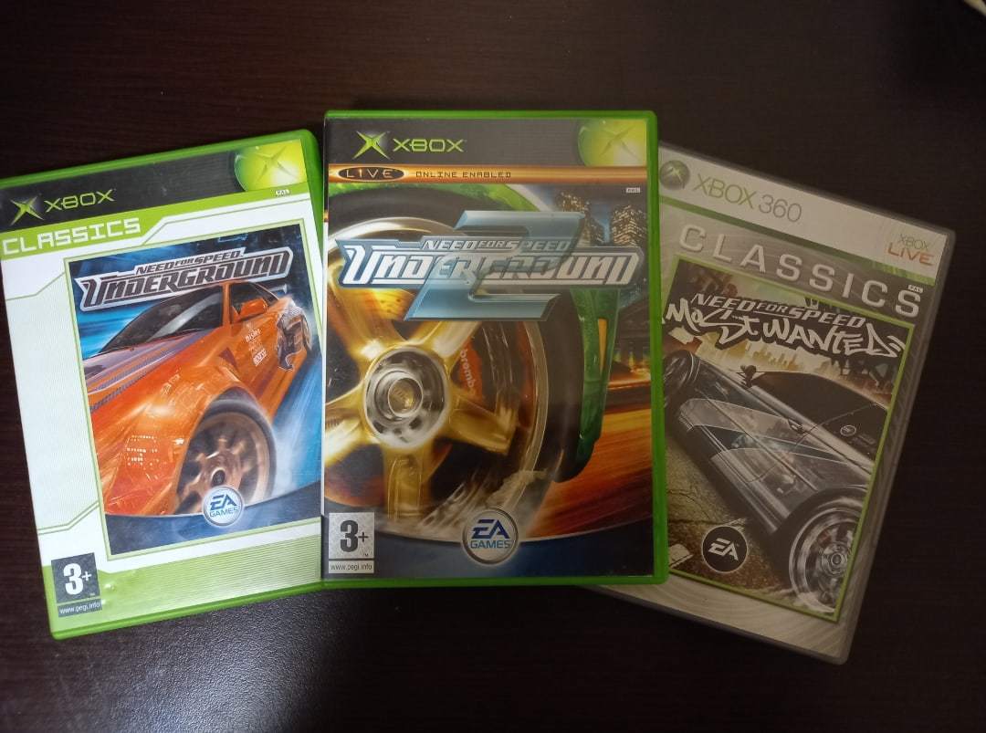 Collection of classic nfs - My, Need for speed, Xbox original