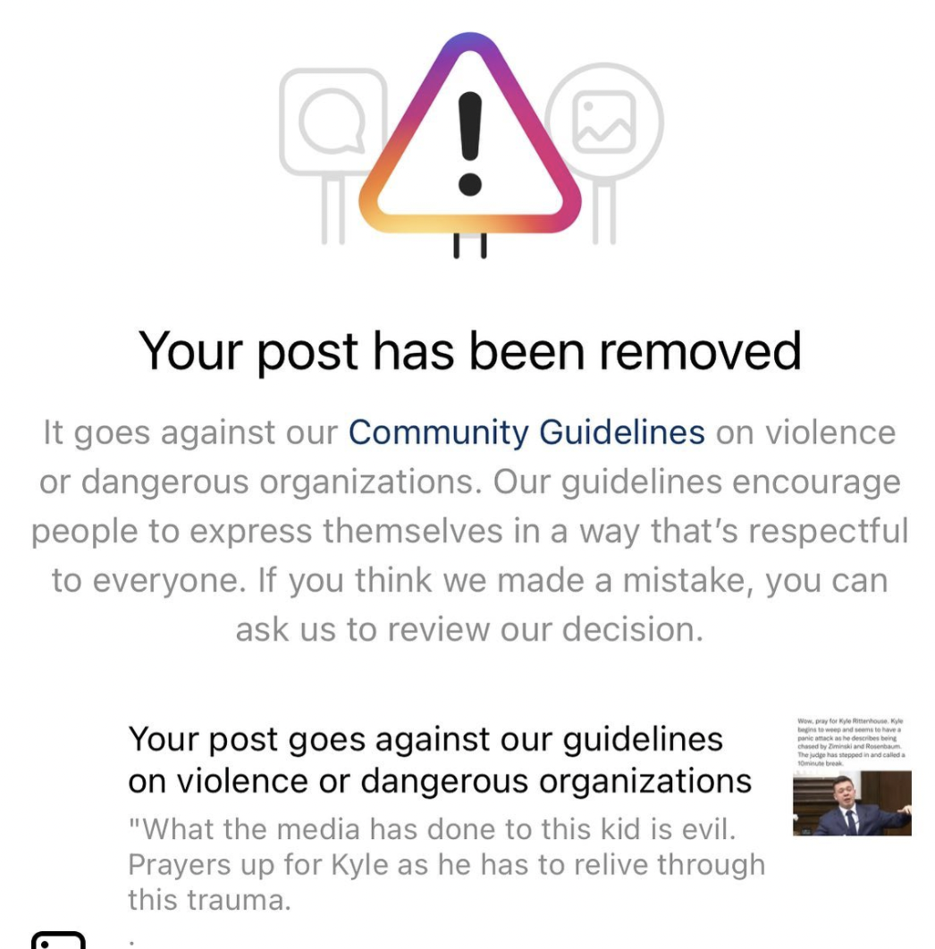 Social networks ban posts in support of Kyle Rittenhouse - My, Censorship, Internet censorship, Kyle Rittenhouse, Black lives matter, Facebook, Instagram, Twitter, Social networks, USA, Negative, Longpost