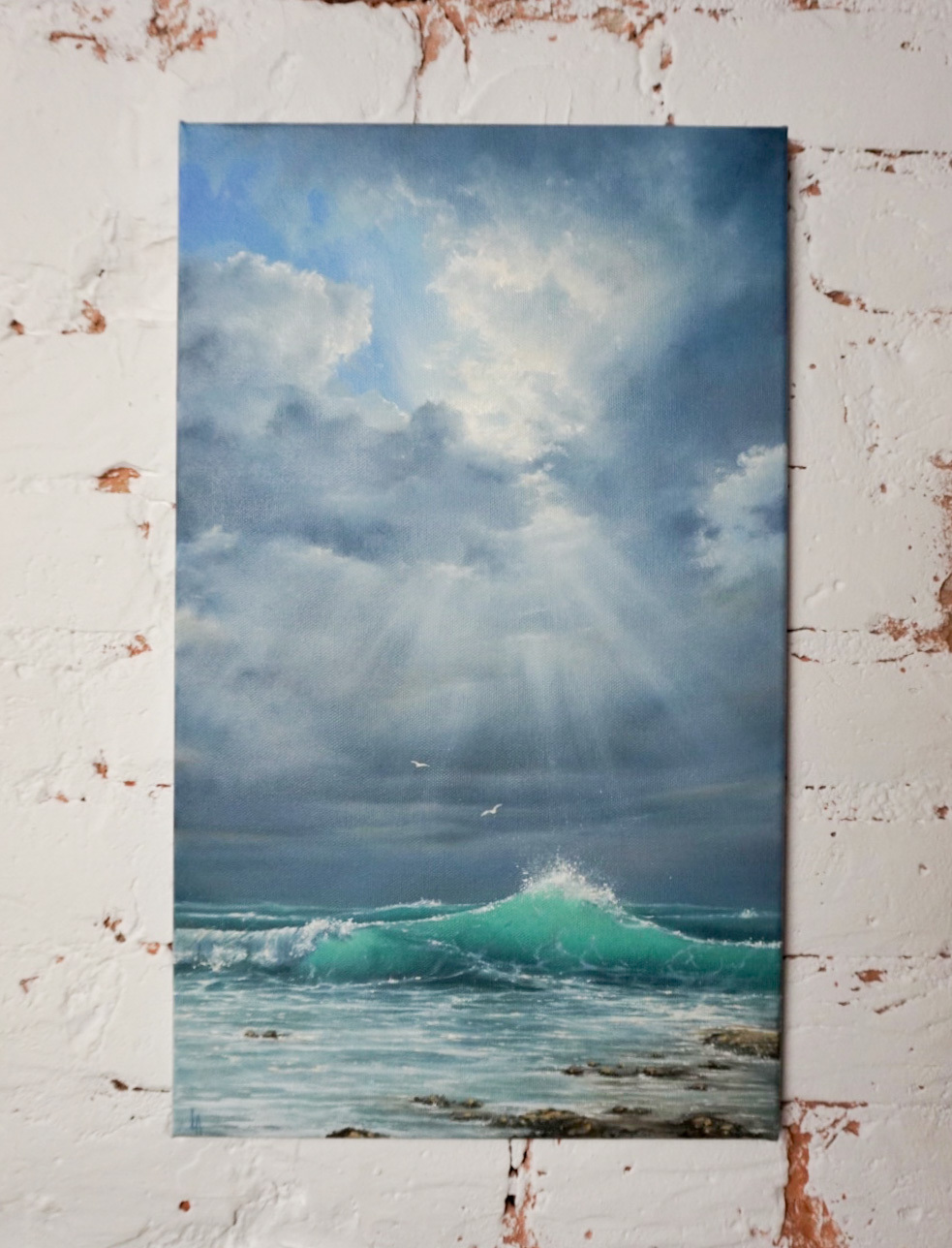 sea ??of ??the sea - My, Oil painting, Sea, Painting, Drawing, Art, Artist, Painting, Longpost