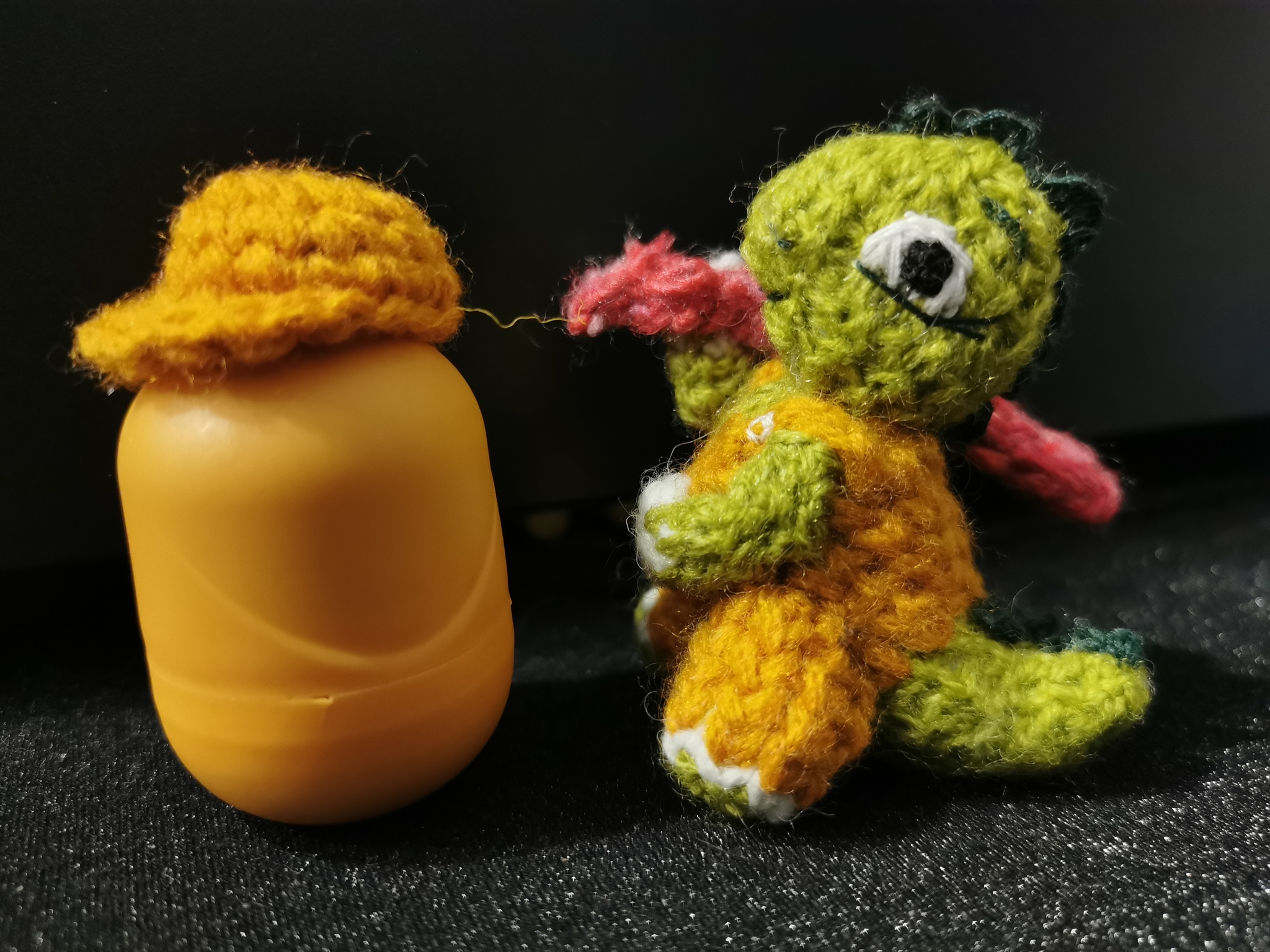 When I was kind... - My, knitted competition, Kinder Surprise, The Dragon, Childhood, Childhood memories, Childhood of the 90s, Longpost