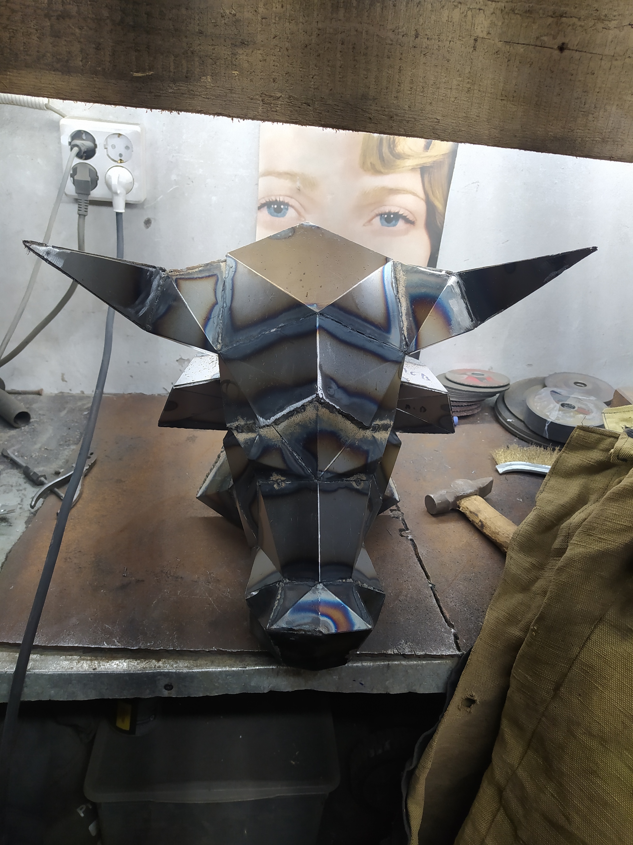 My first polygon made of metal - My, Polygonal shapes, With your own hands, First experience, Longpost, Needlework with process, Art welding