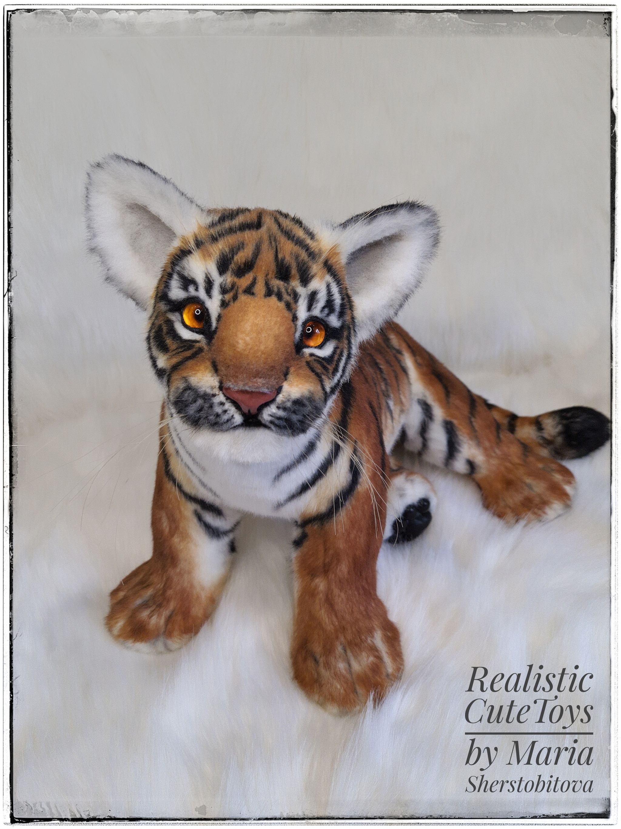 Tiger cub. - My, Tiger, Tiger cubs, Animals, Wild animals, With your own hands, Handmade, Needlework without process, Longpost, Soft toy