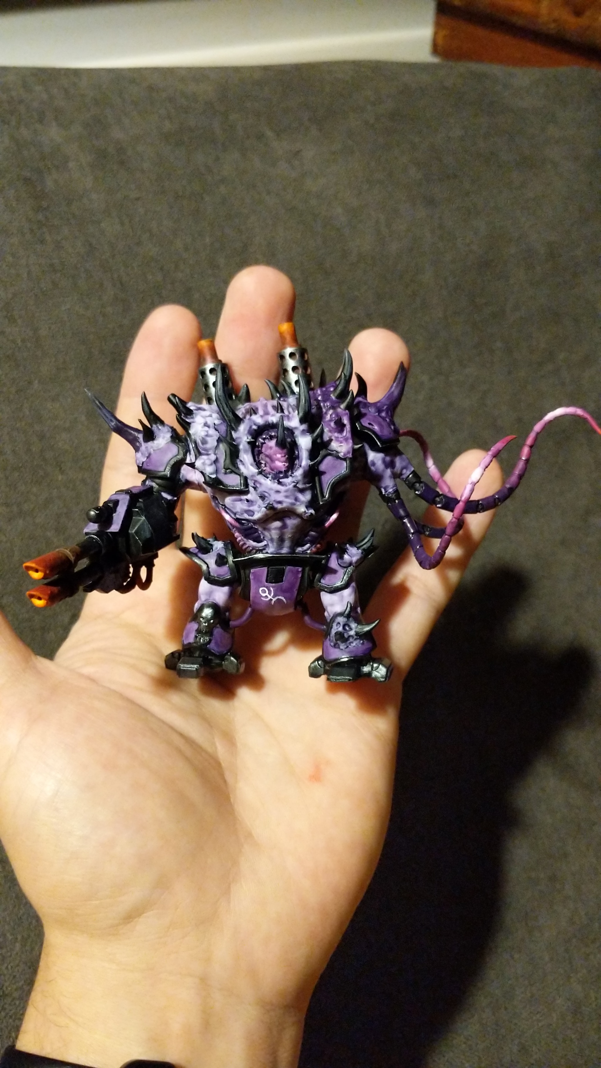 Helbrute from 3d printer - My, Warhammer 40k, Painting miniatures, Slaanesh, Emperor`s Children, , Longpost