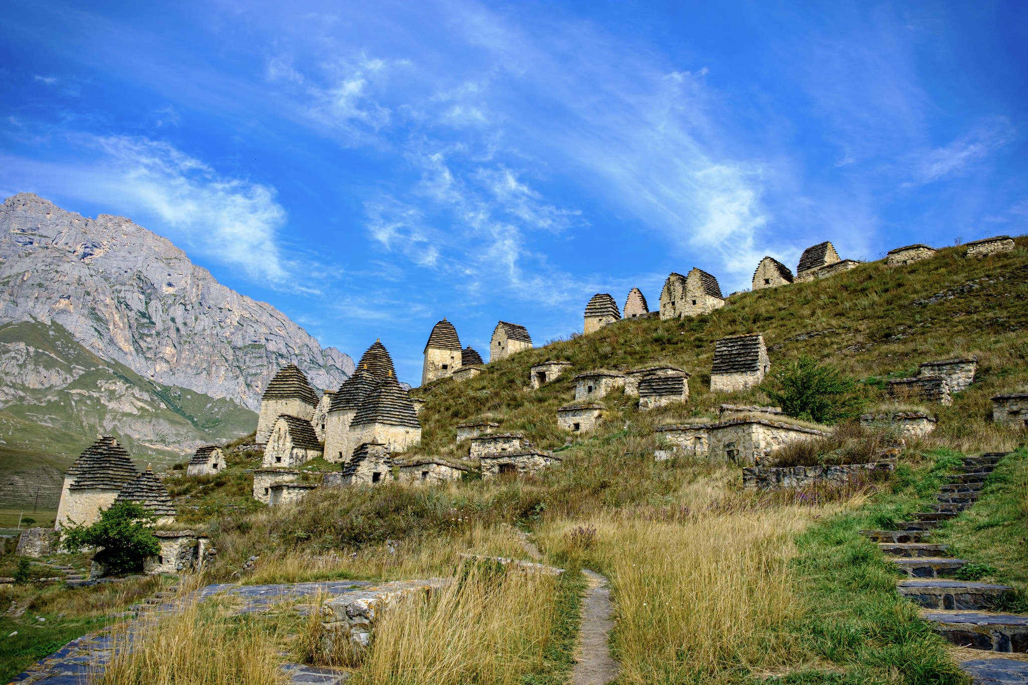 North Ossetia - My, North Ossetia Alania, The mountains, Fujifilm, Karmadon Gorge, City of the Dead, Longpost