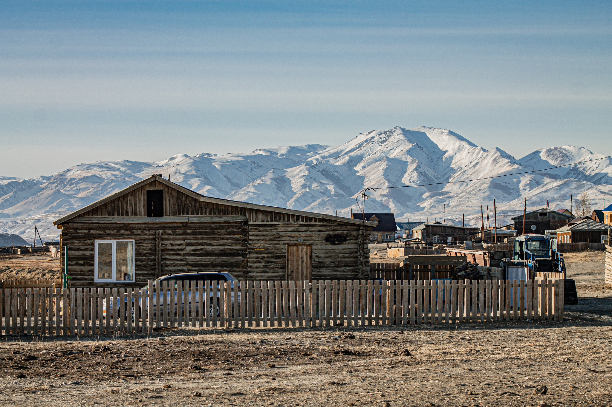 Village in the Altai mountains - My, Altai Republic, The mountains, The photo, Russia, Kurai steppe, Altai Mountains, The nature of Russia