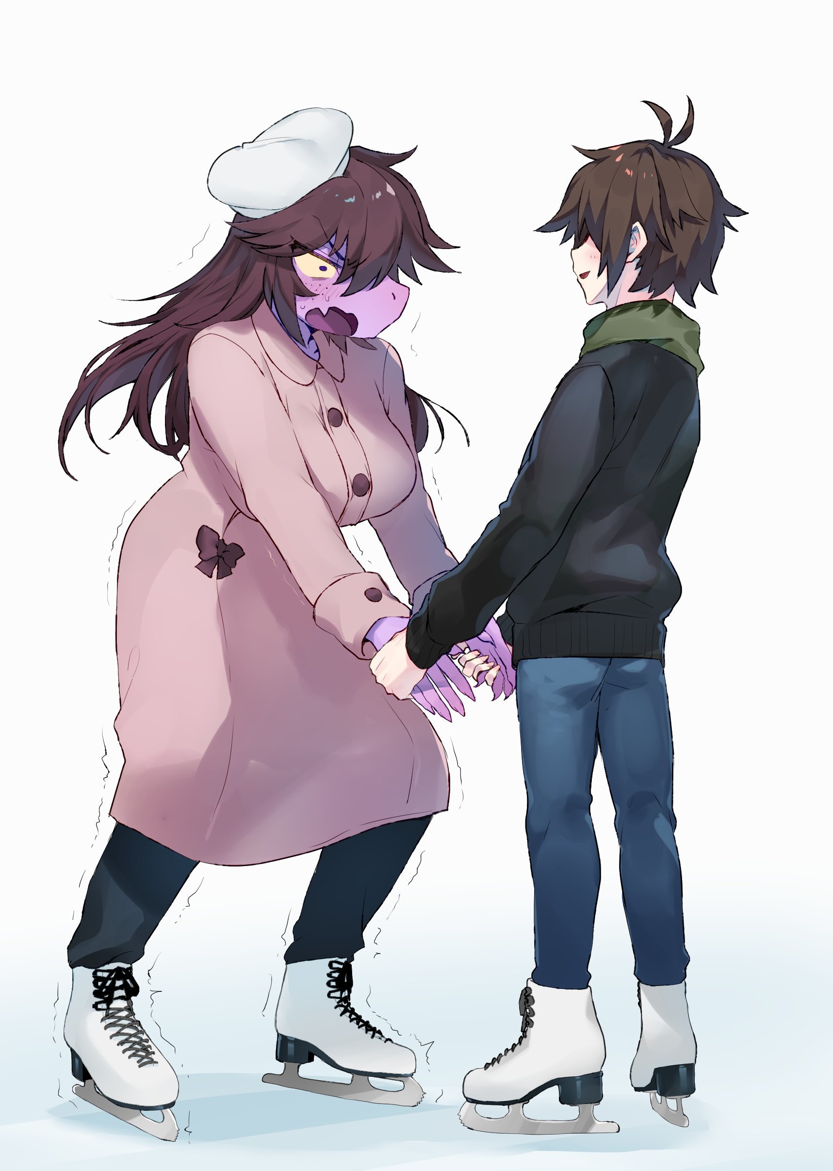 Dinosaur on ice - Deltarune, Susie, Art, Games, Kris