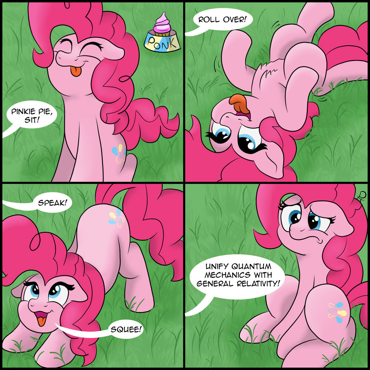 Ponk-Pink - My little pony, Art, Fan art, PonyArt, Pinkie pie