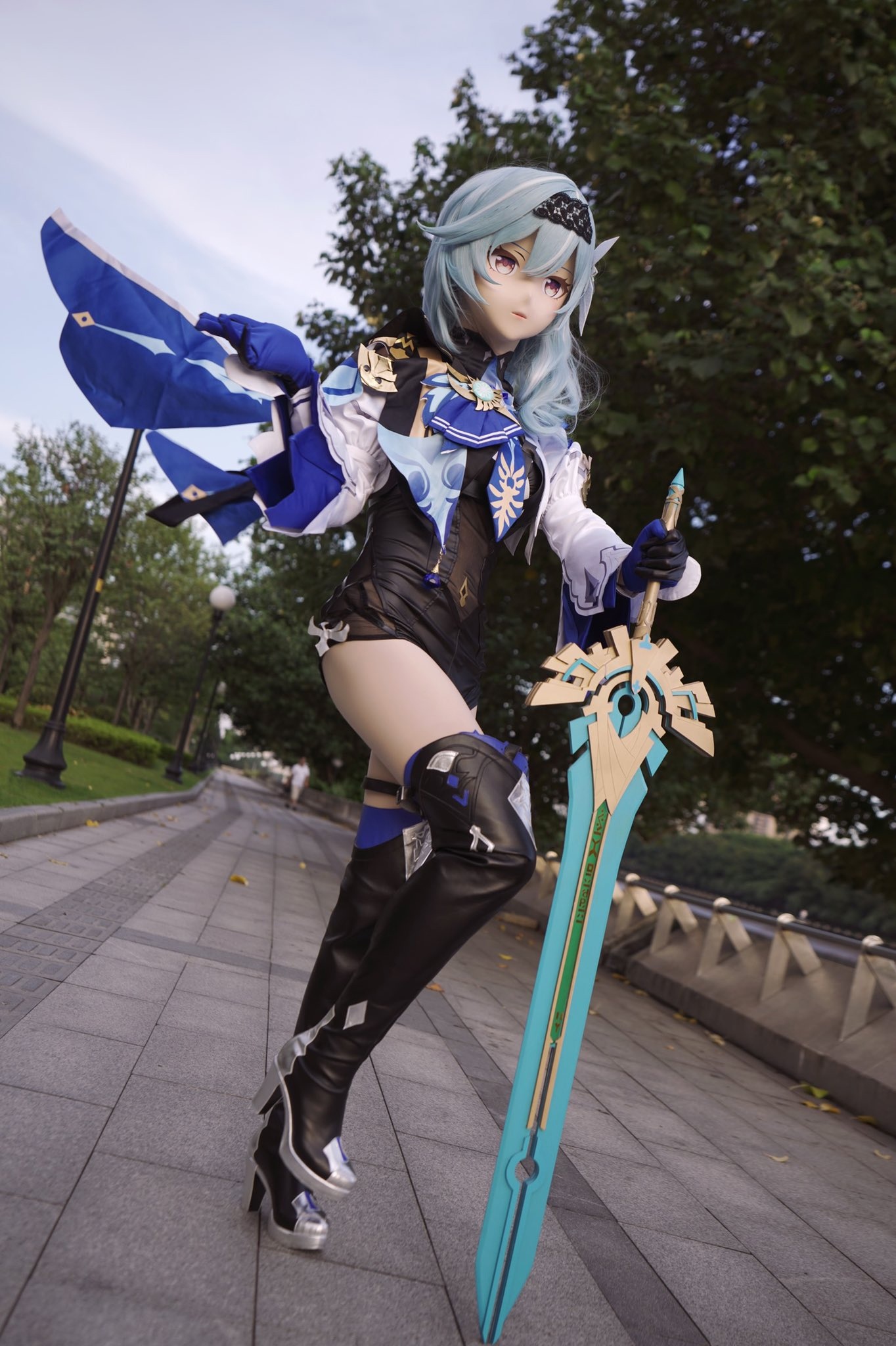 Eula Lawrence - Cosplay, Kigurumi, Animegao, Eula (Genshin Impact), Longpost, Genshin impact