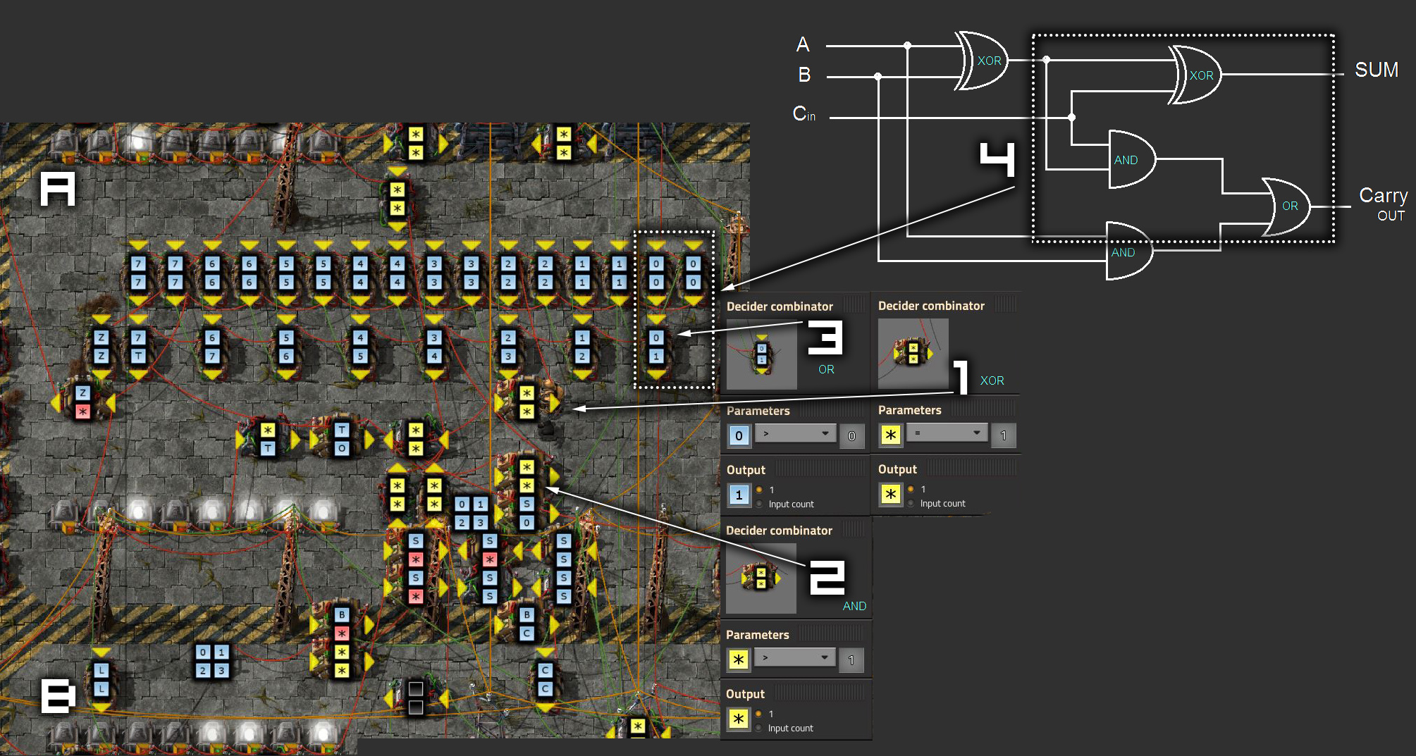 8-битный Тьюринг-полный компьютер в Factorio - Моё, Игры, Консоли, Тест Тьюринга, Программирование, Игровые теории, Factorio, Видео, Длиннопост