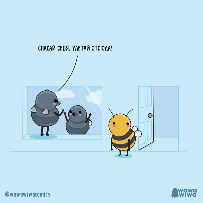 Reply to the post Pessimist Fly - Comics, Wawawiwa, Муха, Bees, Reply to post, Longpost