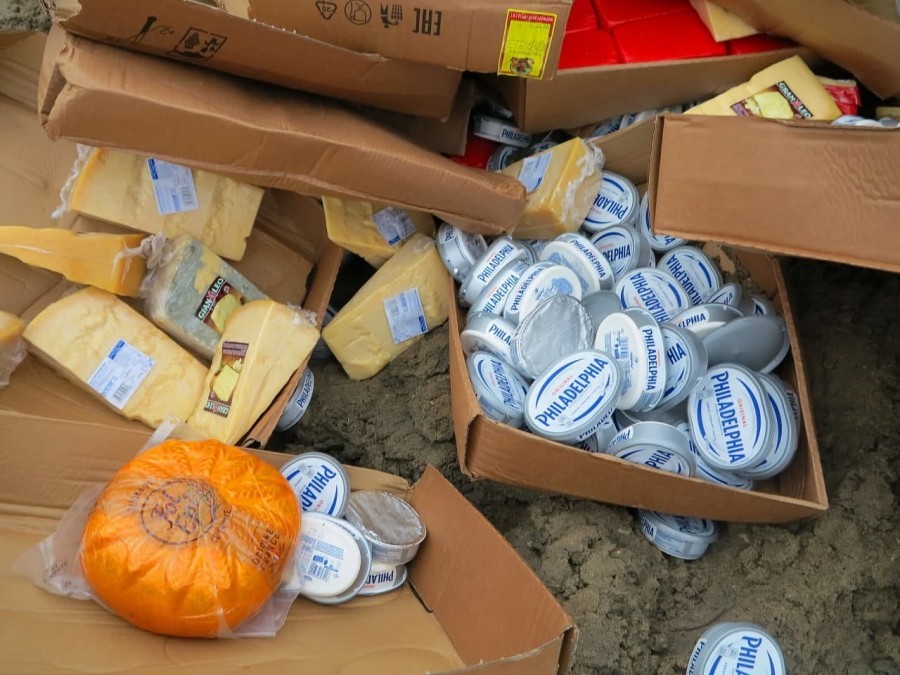 Nearly 6 tons of sanctions were destroyed in the Kaliningrad region - Sanctions, Sanctioned goods, Customs, Milk products, Destruction, Video