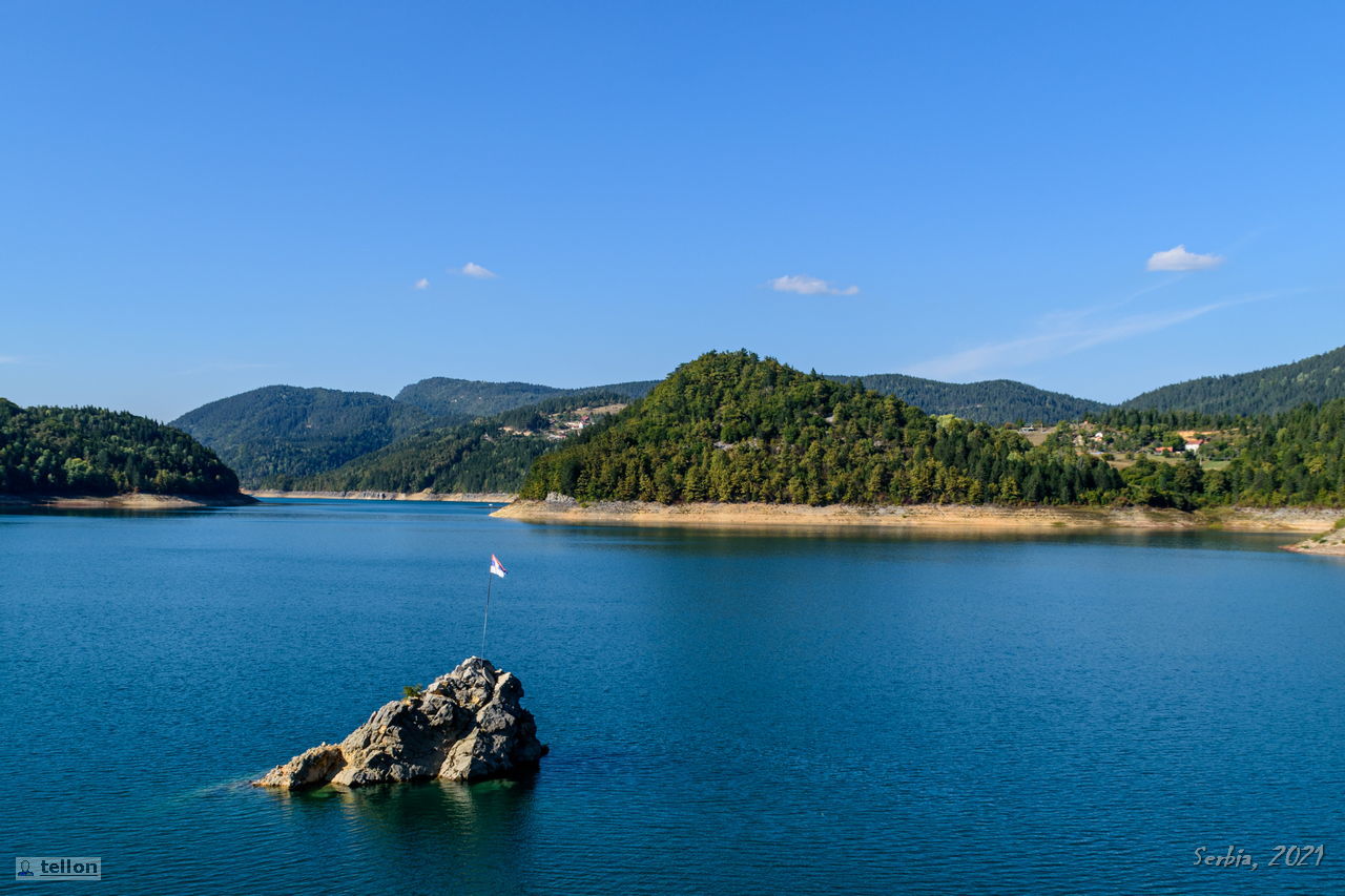 Lake Zaovinje - My, Serbia, Lake, Reservoir, The mountains, Budget travel, Tourism, Longpost, The photo