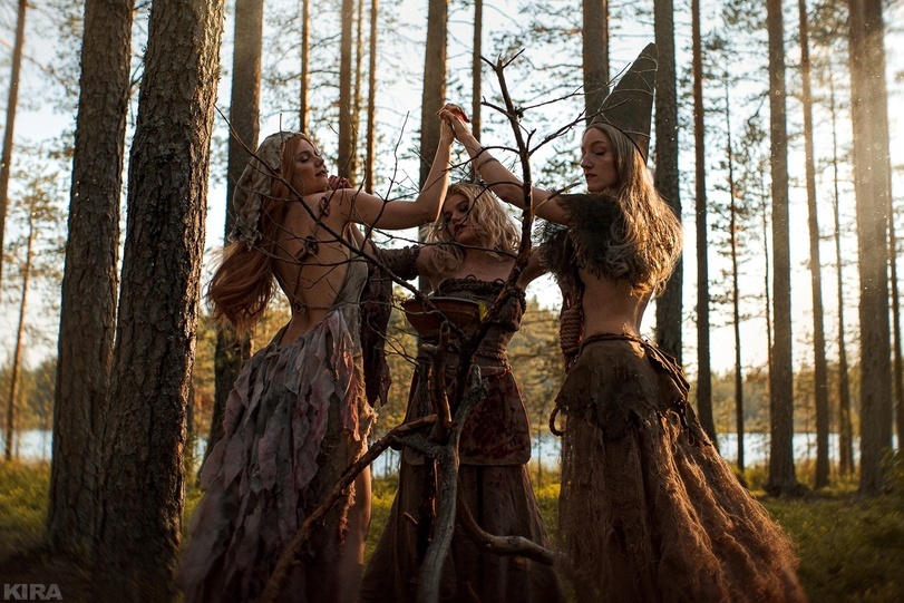 mistresses of the forest - Art, The Witcher 3: Wild Hunt, Witches, Spinner, Whisper, Cook, Longpost, Cosplay