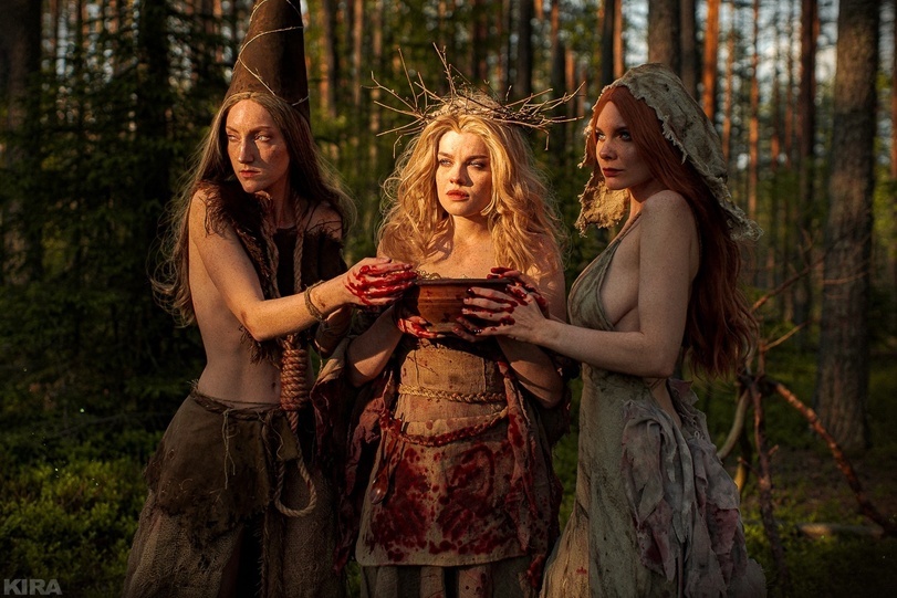 mistresses of the forest - Art, The Witcher 3: Wild Hunt, Witches, Spinner, Whisper, Cook, Longpost, Cosplay